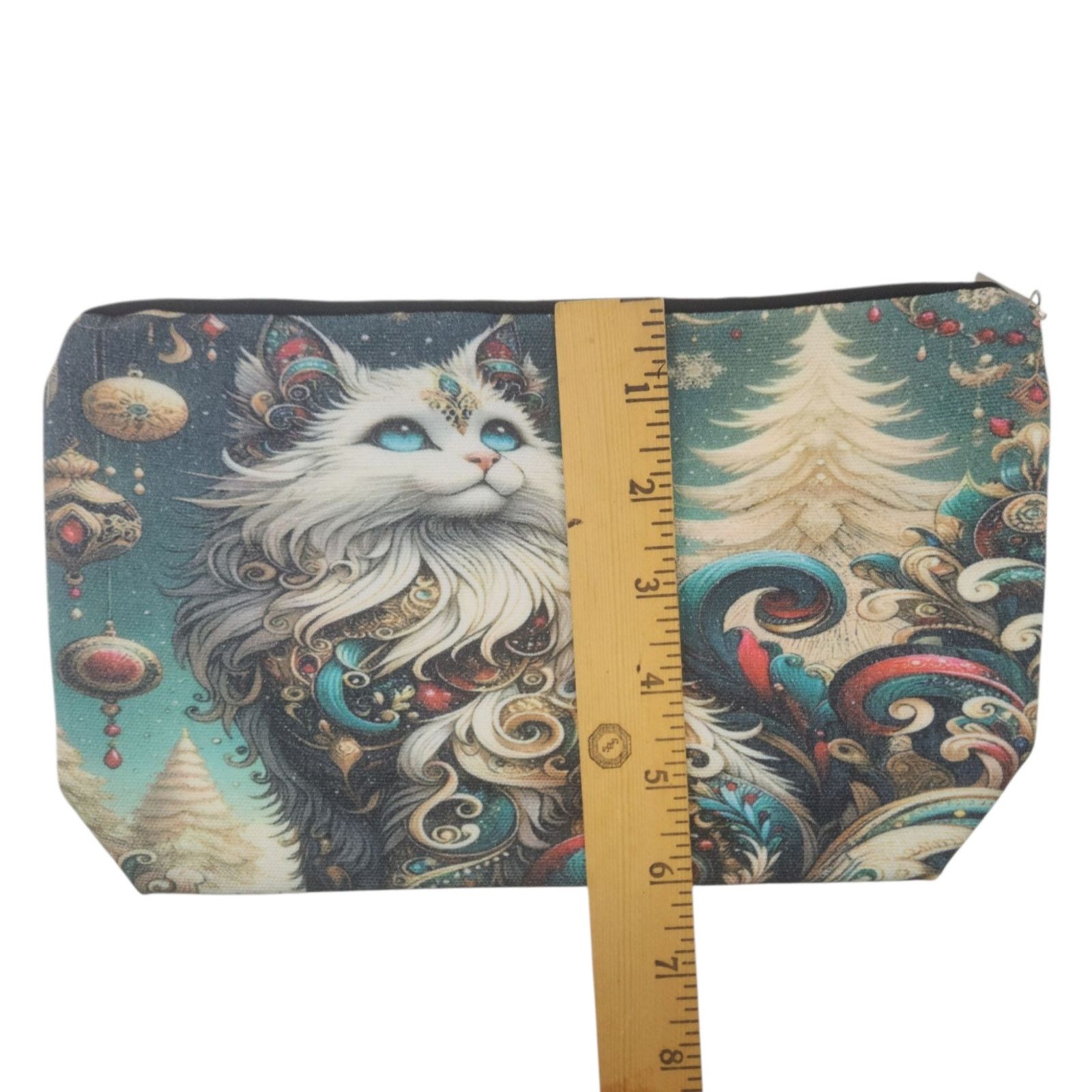 Other Mystical Cat Cosmetic Bag Celestial Green Makeup Organizer Size ONE SIZE - 5 Thumbnail