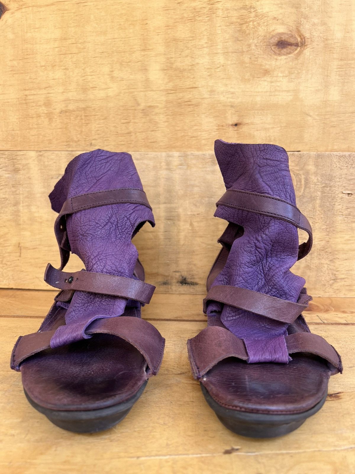 Trippen Trippen wedge sandal Purple Leather Shoes Size EU 40/ US 9 Size US 10 / IT 40 - 2 Thumbnail