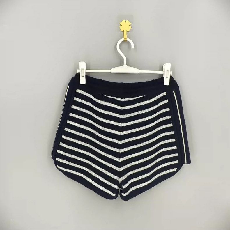 Dior Dior Blue White Striped Knit Shorts-2506 Size US 40 / EU 56 - 2 Thumbnail