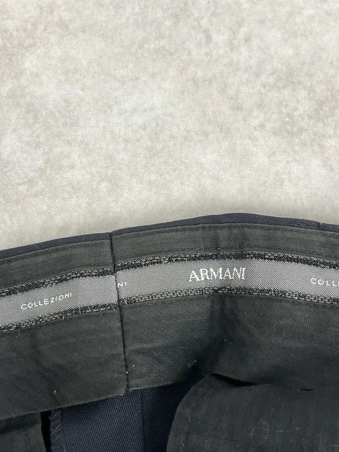 Armani Collezioni 2000s Armani Collezioni Black Classy Tailored Pants Size US 32 / EU 48 - 9 Thumbnail