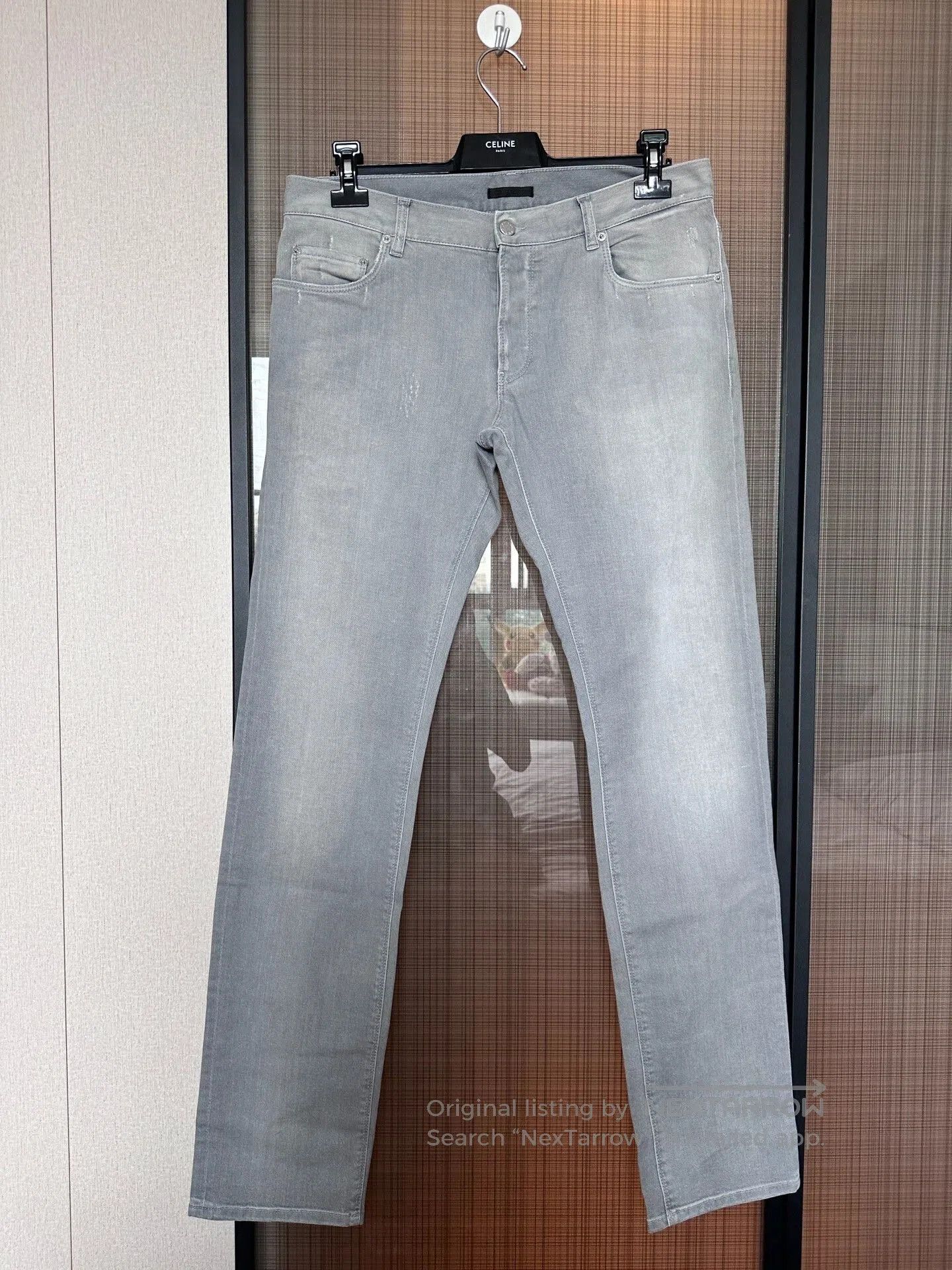 Prada Prada Casual Gray Denim Pants for Men. Size US 35 - 1 Thumbnail