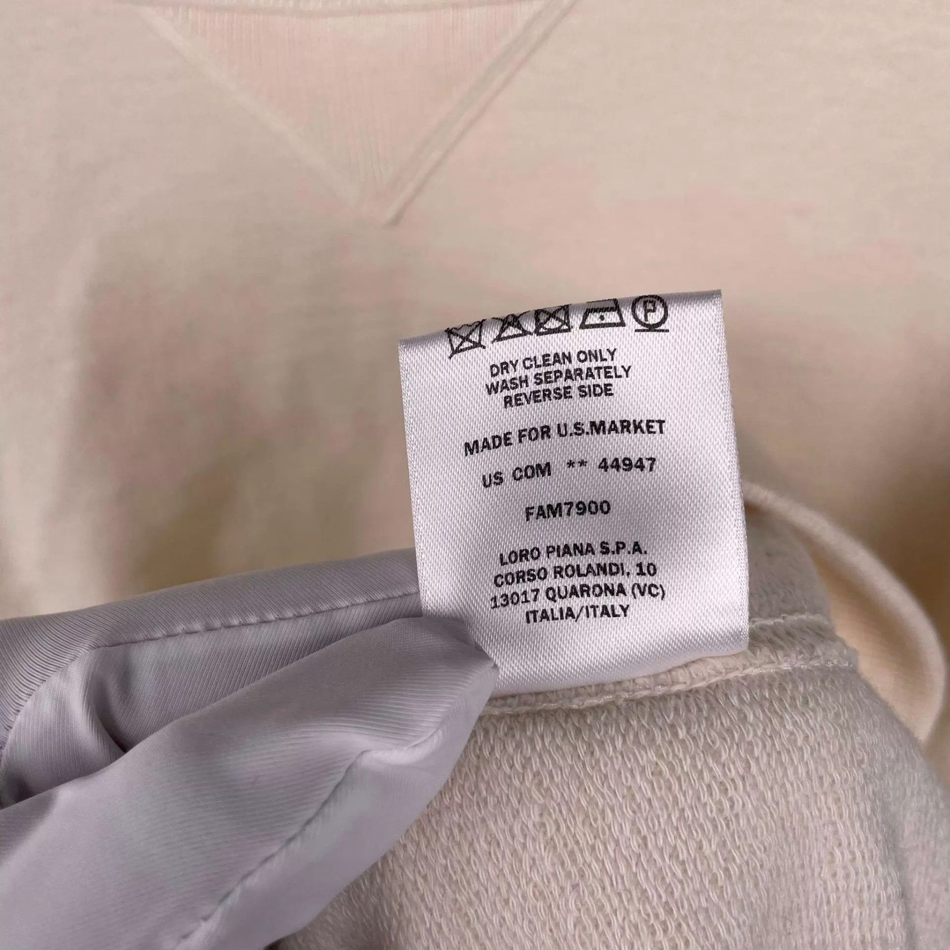 Loro Piana lp cashmere blend knit sweater XS white Size XS / US 0-2 / IT 36-38 - 4 Thumbnail
