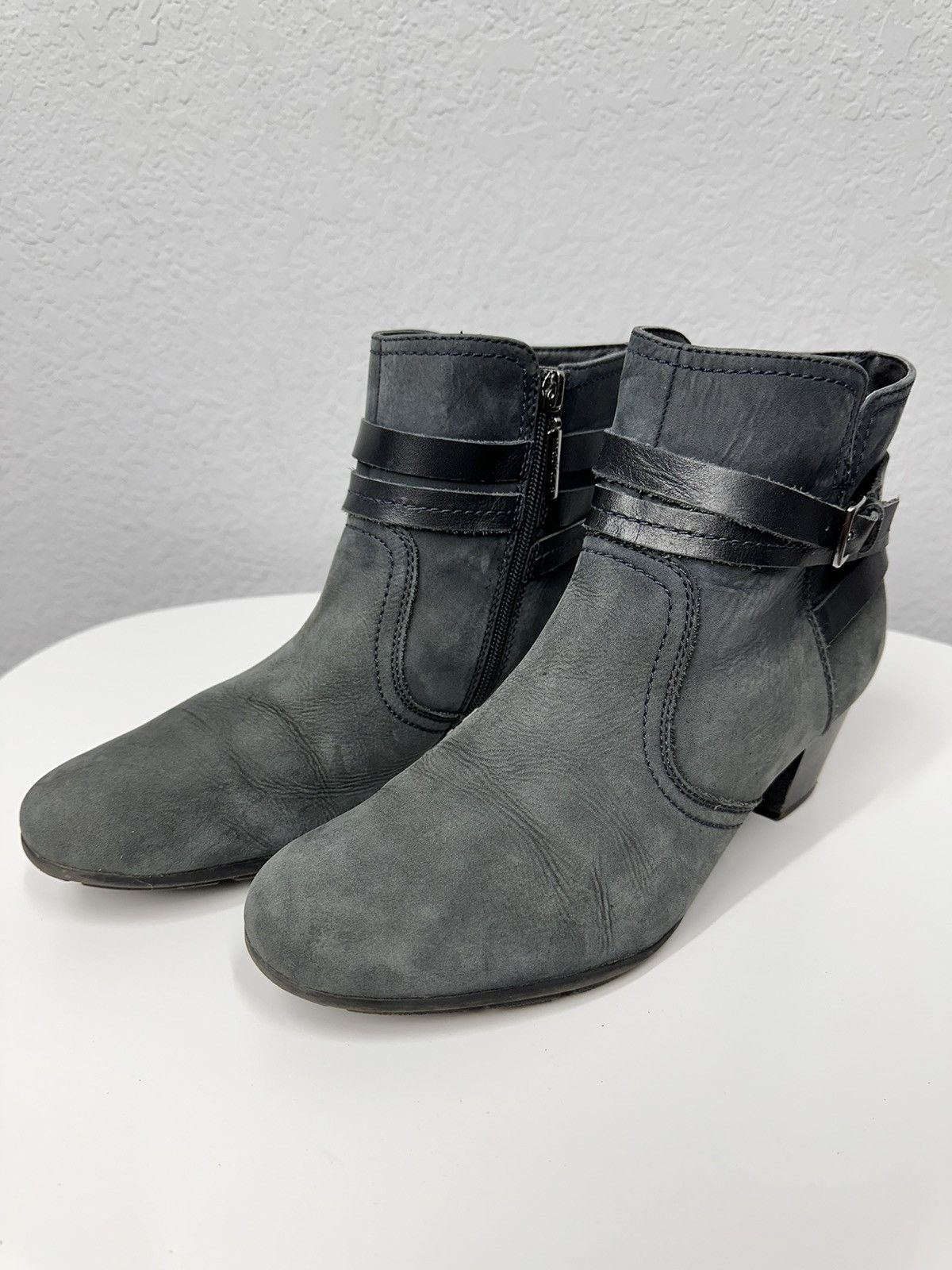A.S.98 WOW😻 A.S.98 BEIGE LEATHER ANKLE WESTERN VINTAGE ISSEY MIYAKE Size US 8 / EU 41 - 5 Thumbnail