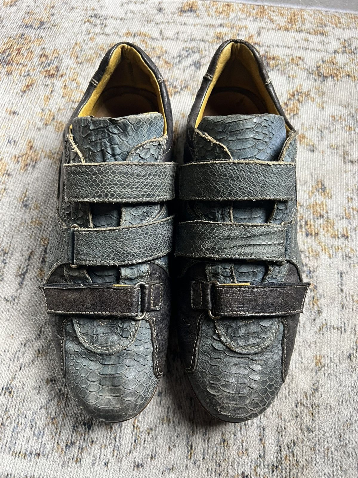 Dolce & Gabbana Dolce & Gabbana Velcro Croco Leather Sneakers Size US 7.5 / EU 40-41 - 6 Thumbnail