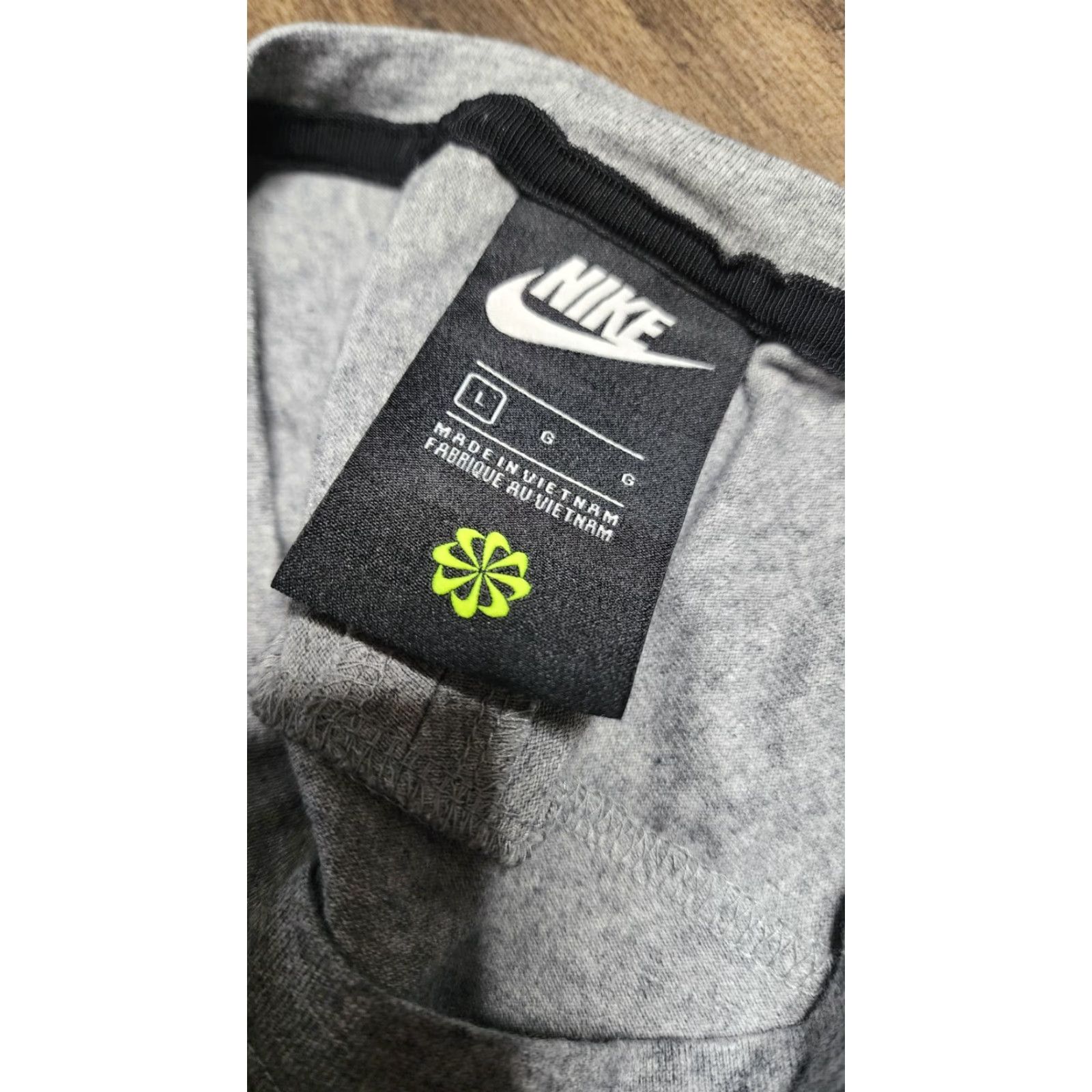Nike NIKE Men's L Short Sleeve Gray Space Hippie Jersey Crew T-Shirt Size US L / EU 52-54 / 3 - 4 Thumbnail