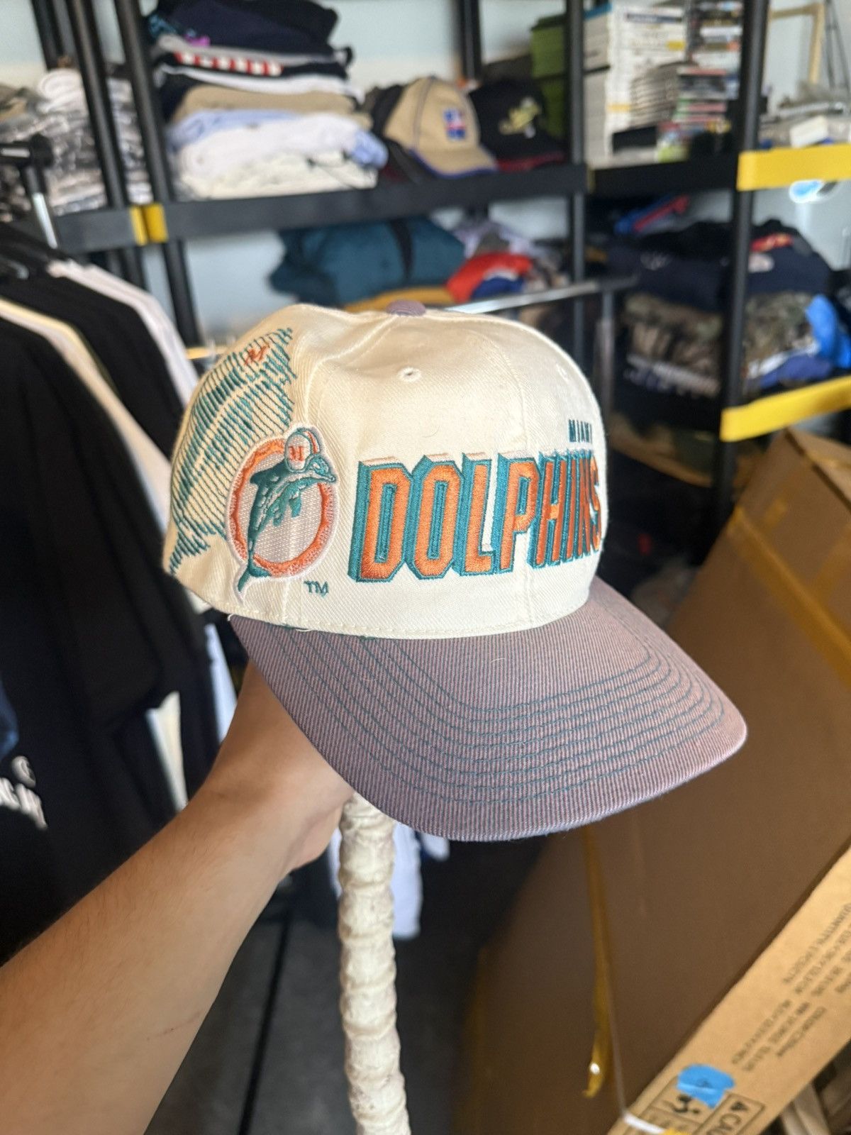Sports Specialties Miami Dolphins Vintage NFL Sports Specialties SnapBack Hat Size ONE SIZE - 1 Thumbnail
