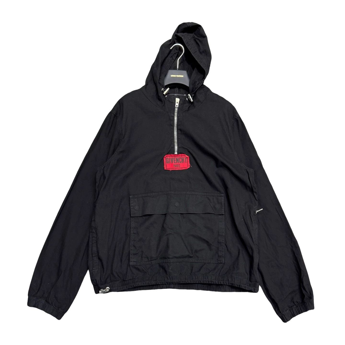 Givenchy Givenchy Red Patch Half-Zip Hoodie XL Size US XL / EU 56 / 4 - 1 Thumbnail