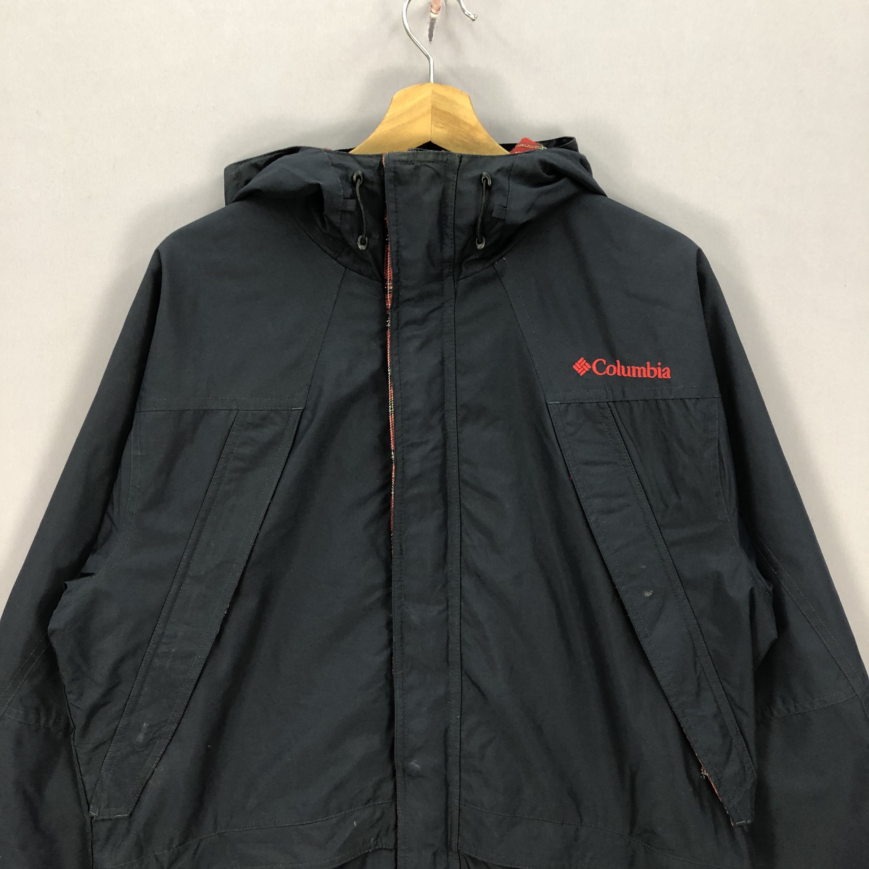 Columbia Vintage 90s Columbia Windbreaker Hoodie Jackets Size US L / EU 52-54 / 3 - 3 Thumbnail