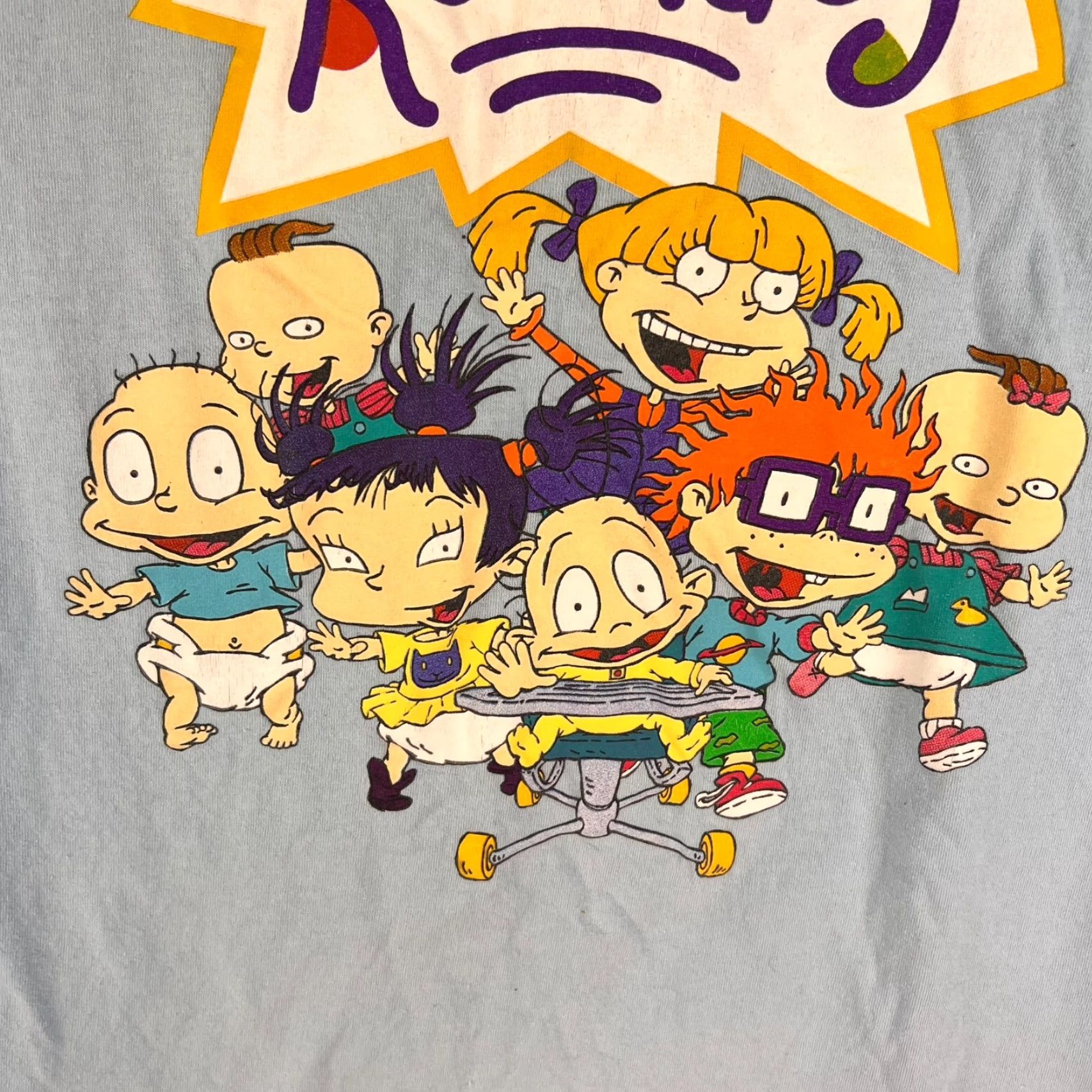 Nickelodeon RUGRATS T Shirt Mens Blue Size L Nickelodeon Logo Tee Adult Large Blue Graphic 90s Theme Mens Size US L / EU 52-54 / 3 - 3 Thumbnail