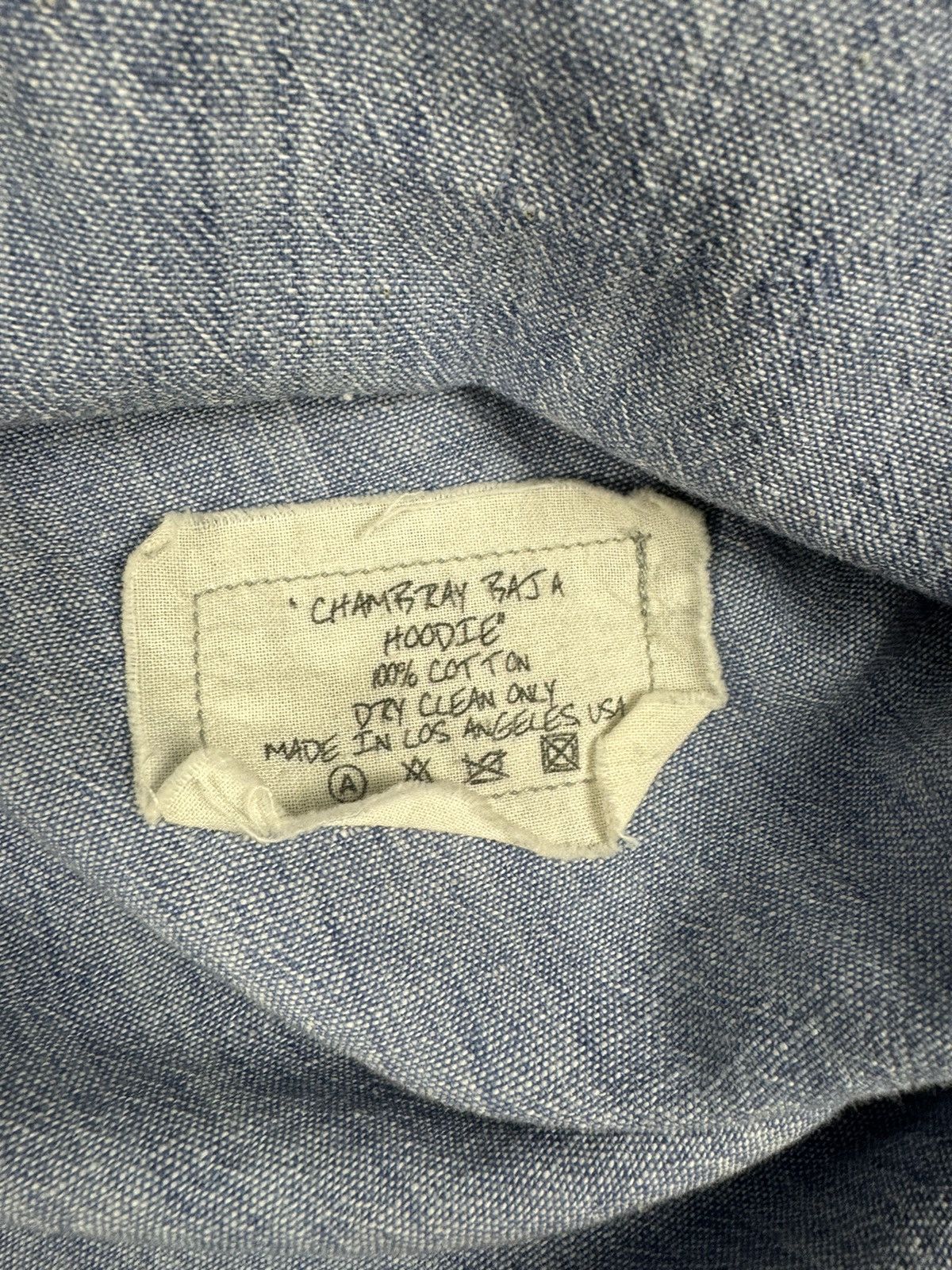 Greg Lauren Chambray Baja Hoodie Size US L / EU 52-54 / 3 - 6 Thumbnail