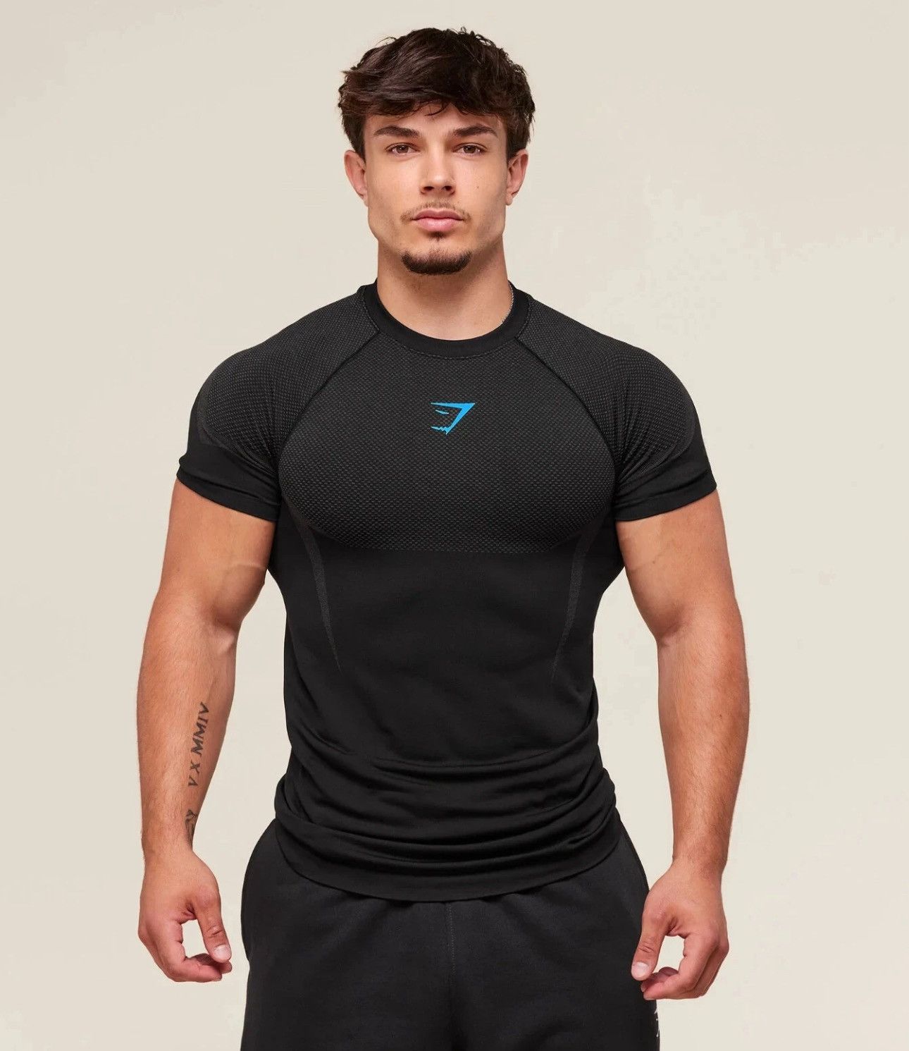 Gymshark Gymshark Onyx V5 5.0 Black/Grey T-Shirt David Laid (M