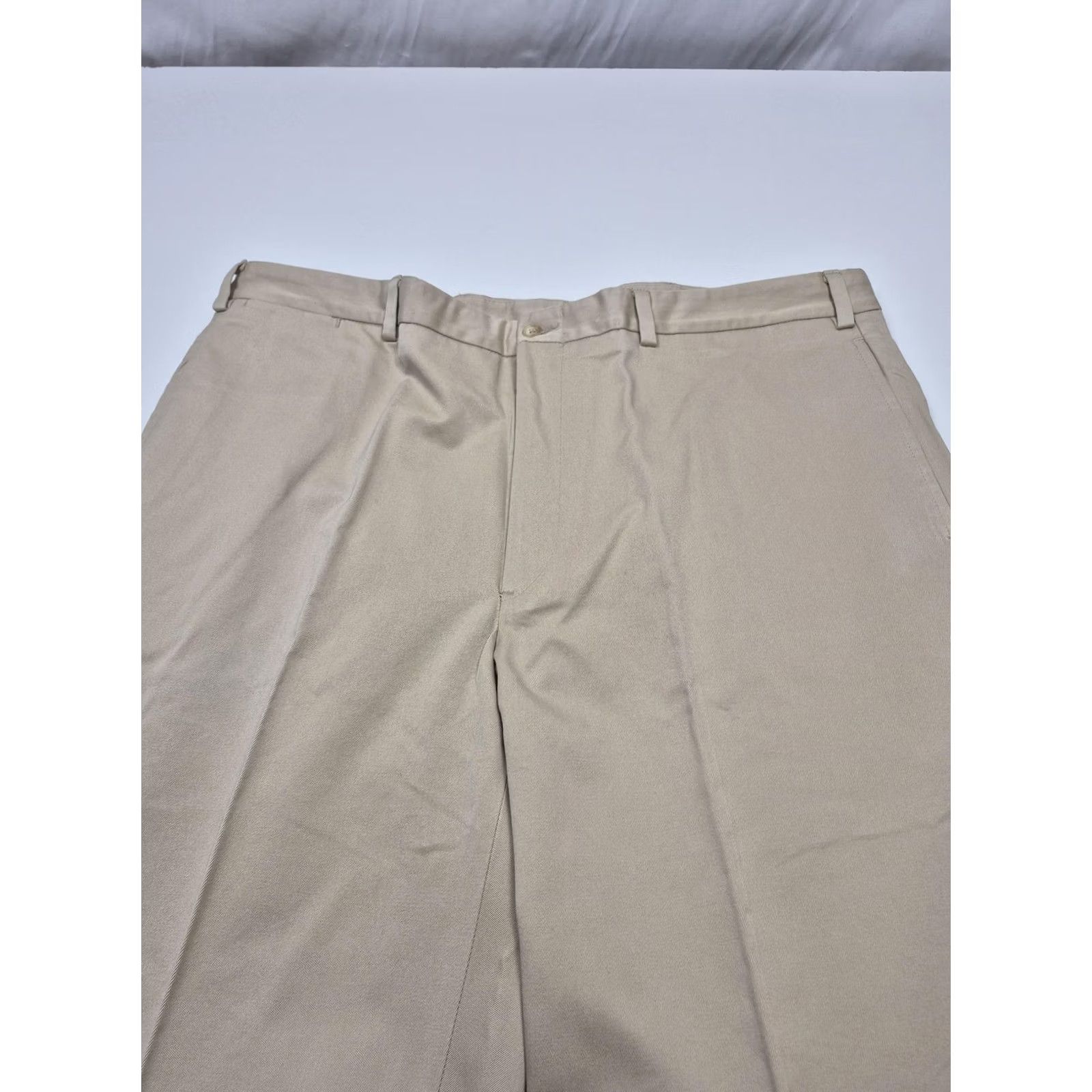 Vintage VINTAGE Pennsylvania Khakis Pants Mens 42x37 Beige Gov't Issue Flat Front NWT USA Size US 42 / EU 58 - 2 Thumbnail