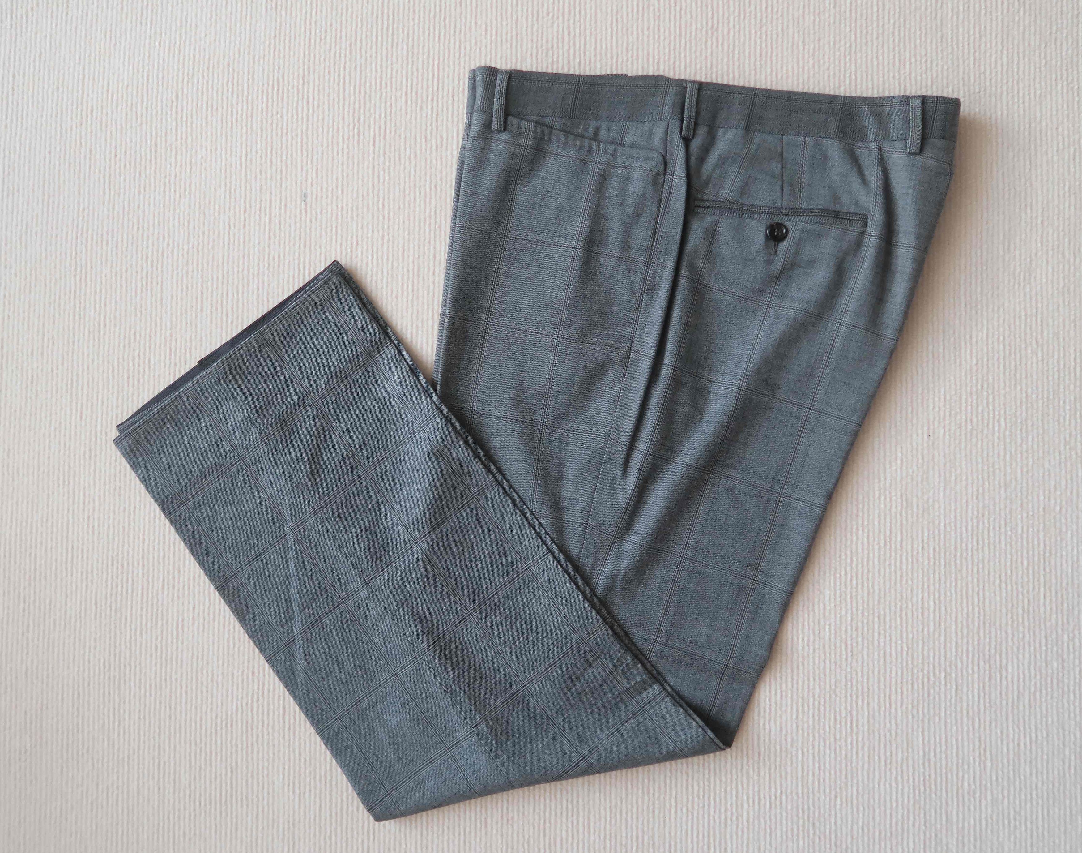 Gucci Gucci Gray Check Straight Leg Pants Size US 36 / EU 52 - 1 Thumbnail