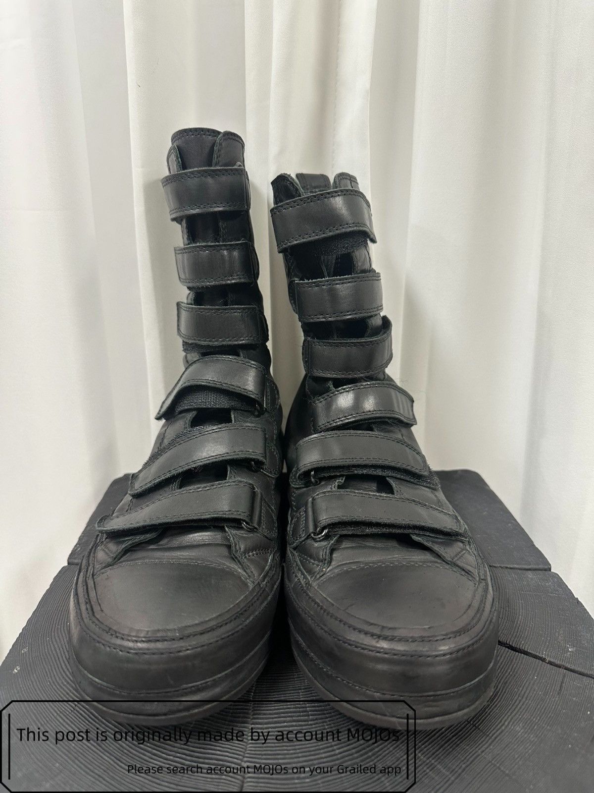 Ann Demeulemeester Sz 41 Ann Demeulemeester Multi Stripe Extra Hi-Top mojos2300 Size US 8 / EU 41 - 2 Thumbnail