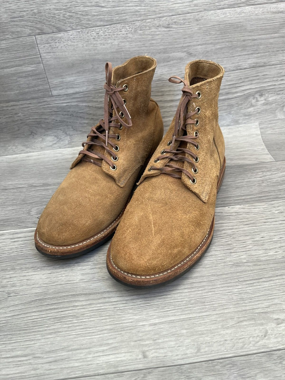 Oak Street Bootmakers Oak street boot maker rough out tan service boots Size US 8 / EU 41 - 1 Thumbnail