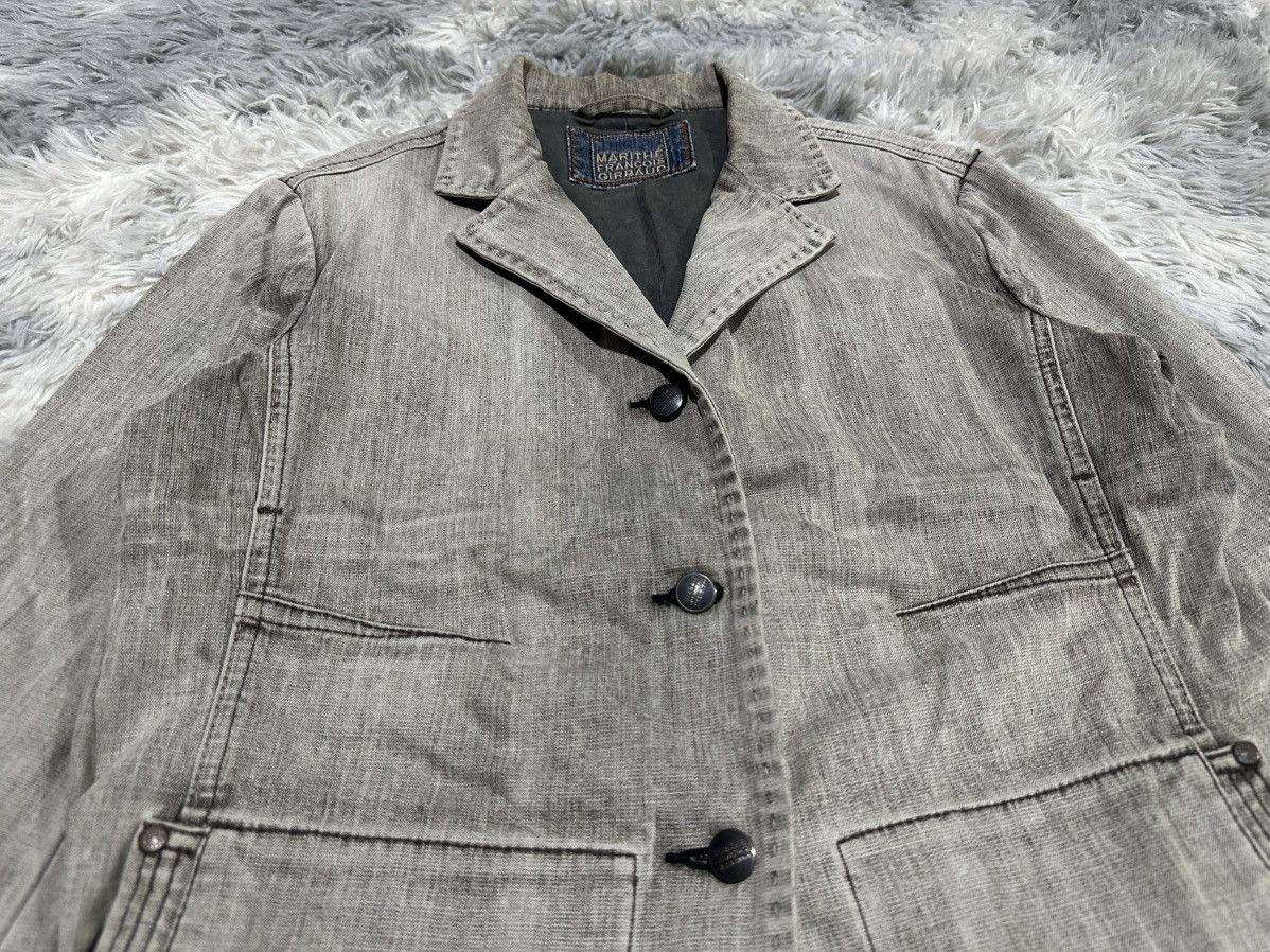 Marithe + Francois Girbaud 🔥1993 Vintage Marithe Francois Girbaud Denim Jacket Charcoal Size US M / EU 48-50 / 2 - 3 Thumbnail