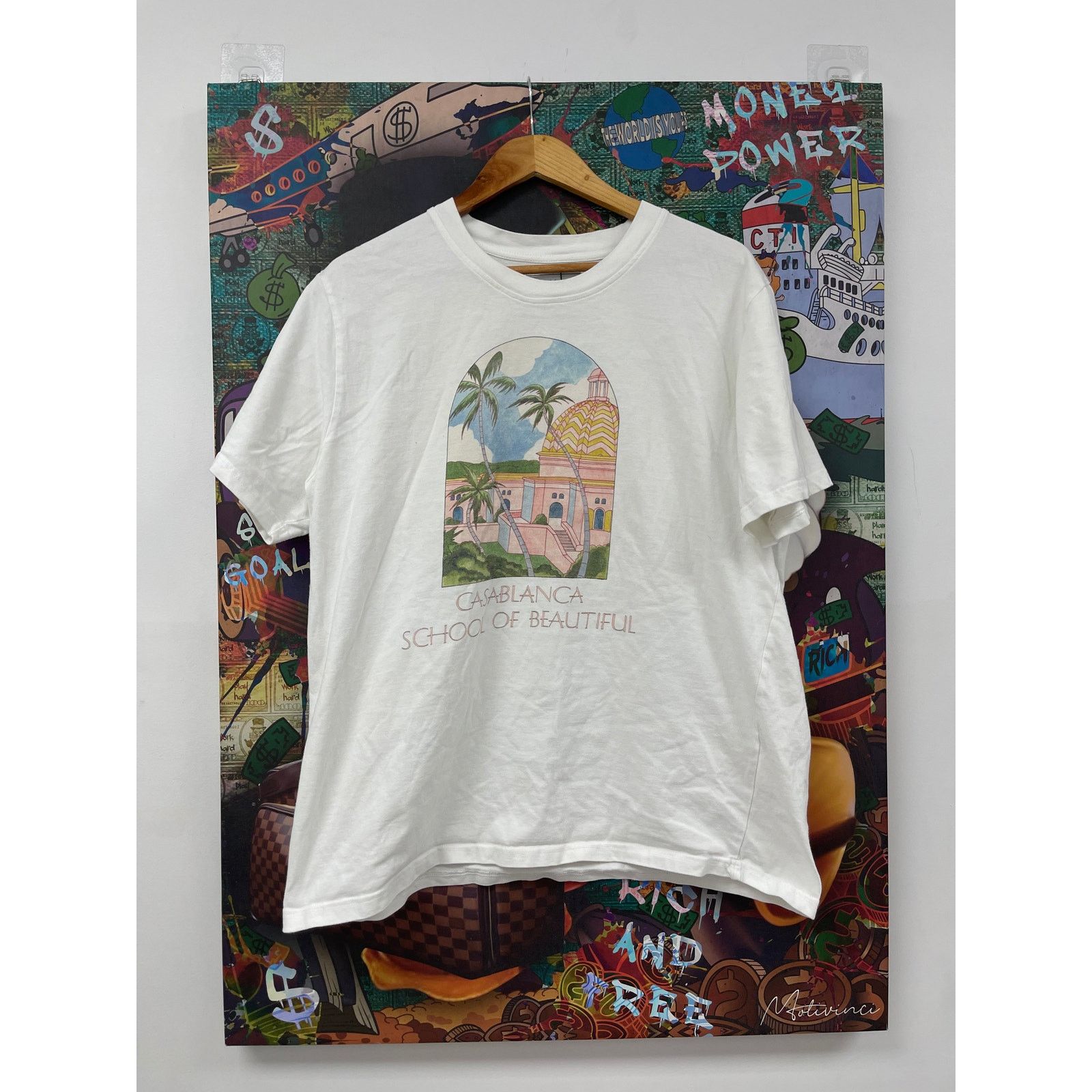 Casablanca Casablanca School Of Beautiful Tee Used XL Size US XL / EU 56 / 4 - 1 Thumbnail