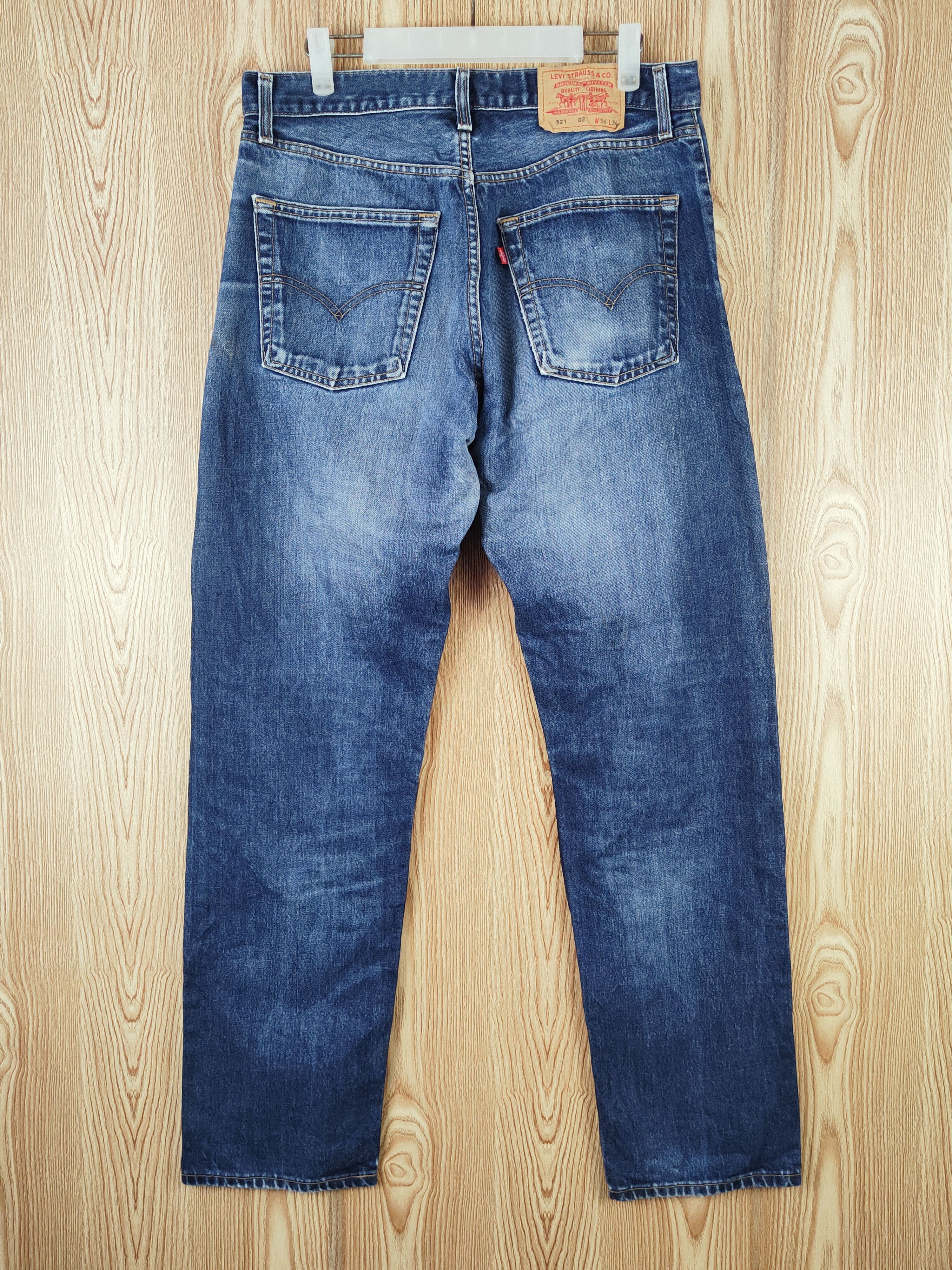 Levi's Levi's Dark Blue Distressed Ripped Jeans #S2702 Size US 35 - 7 Thumbnail