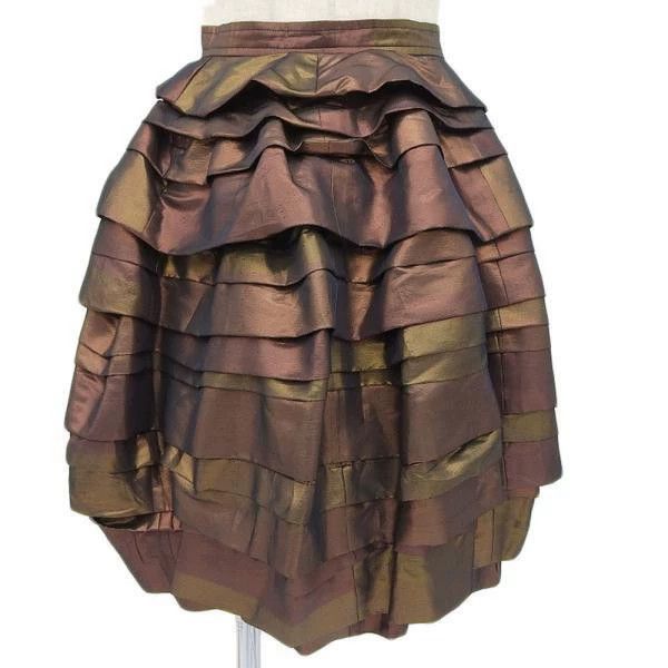 Comme des Garcons Comme Des Garcons size M Jade insect color pleated half ski Size 24" / US 00 / IT 34 - 2 Thumbnail