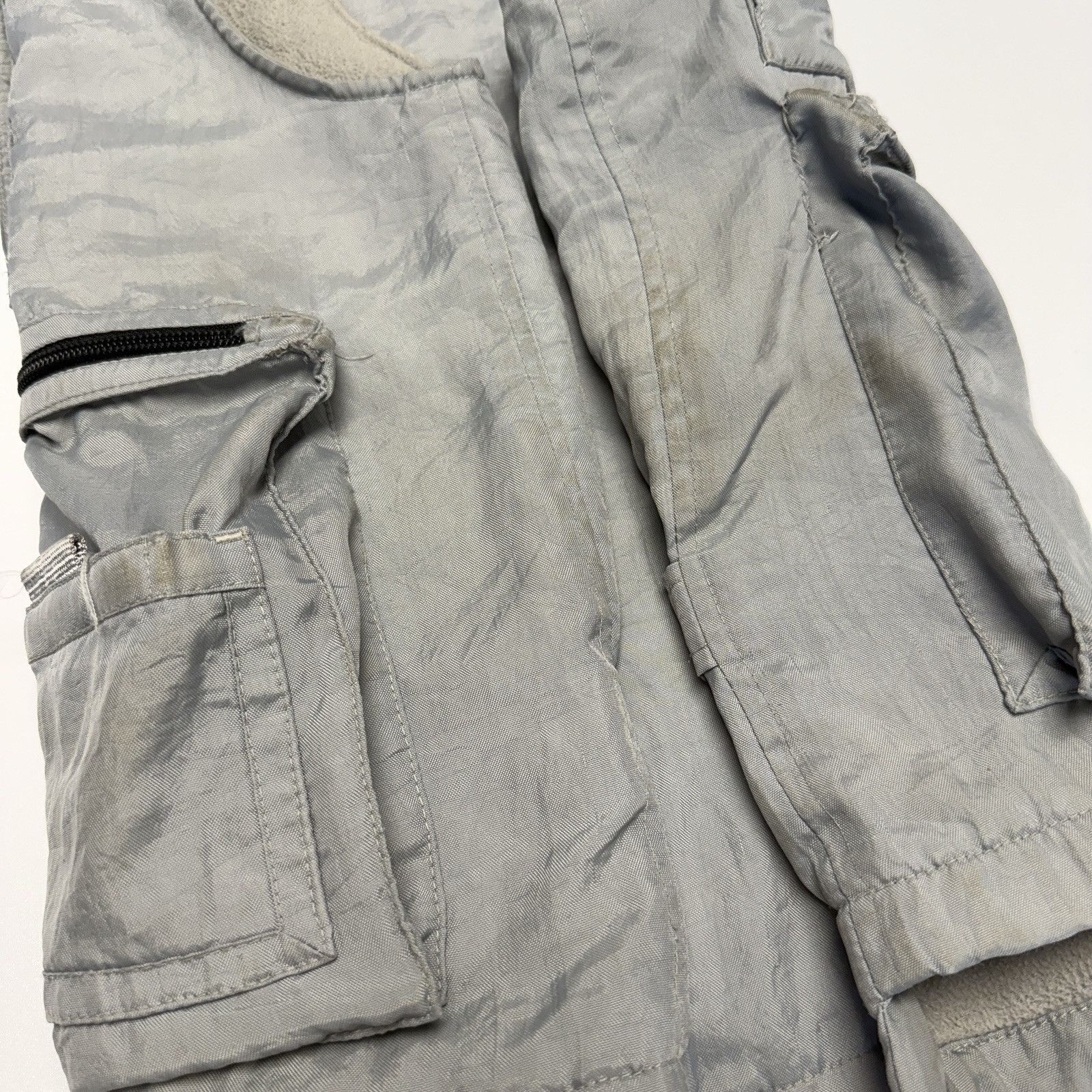 Gap GAP Fleece Lined Quilted Full Zip Nylon Utility Vest in Gray Size US S / EU 44-46 / 1 - 13 Thumbnail