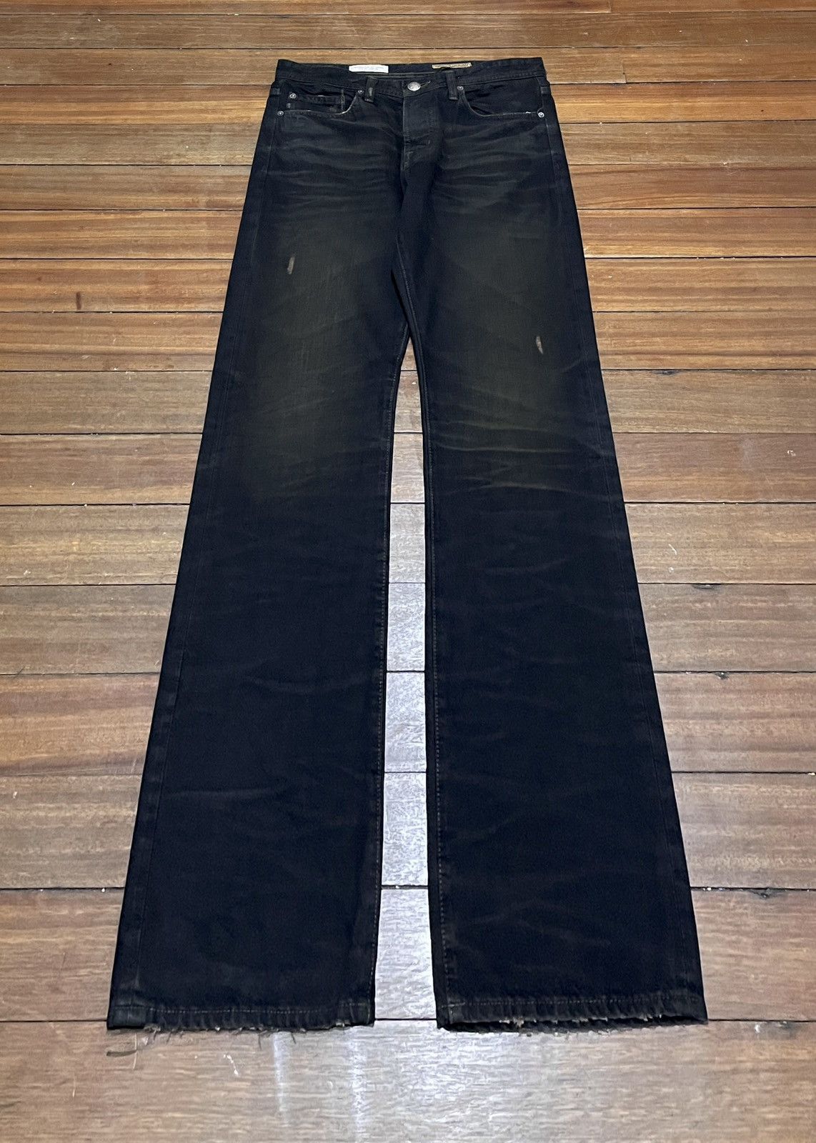 Jean AG Adriano Goldschmied Rare - Taille 26, Coupe Flare, Lavage Moyen, 100% Coton, Longueur 33 - Occasion Très Bon état