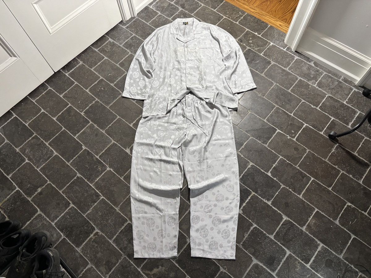 Vintage Vintage Silk Pajamas Two Piece Suit Matching Shirt Pants 90s Size US 38 / EU 54 - 17 Thumbnail