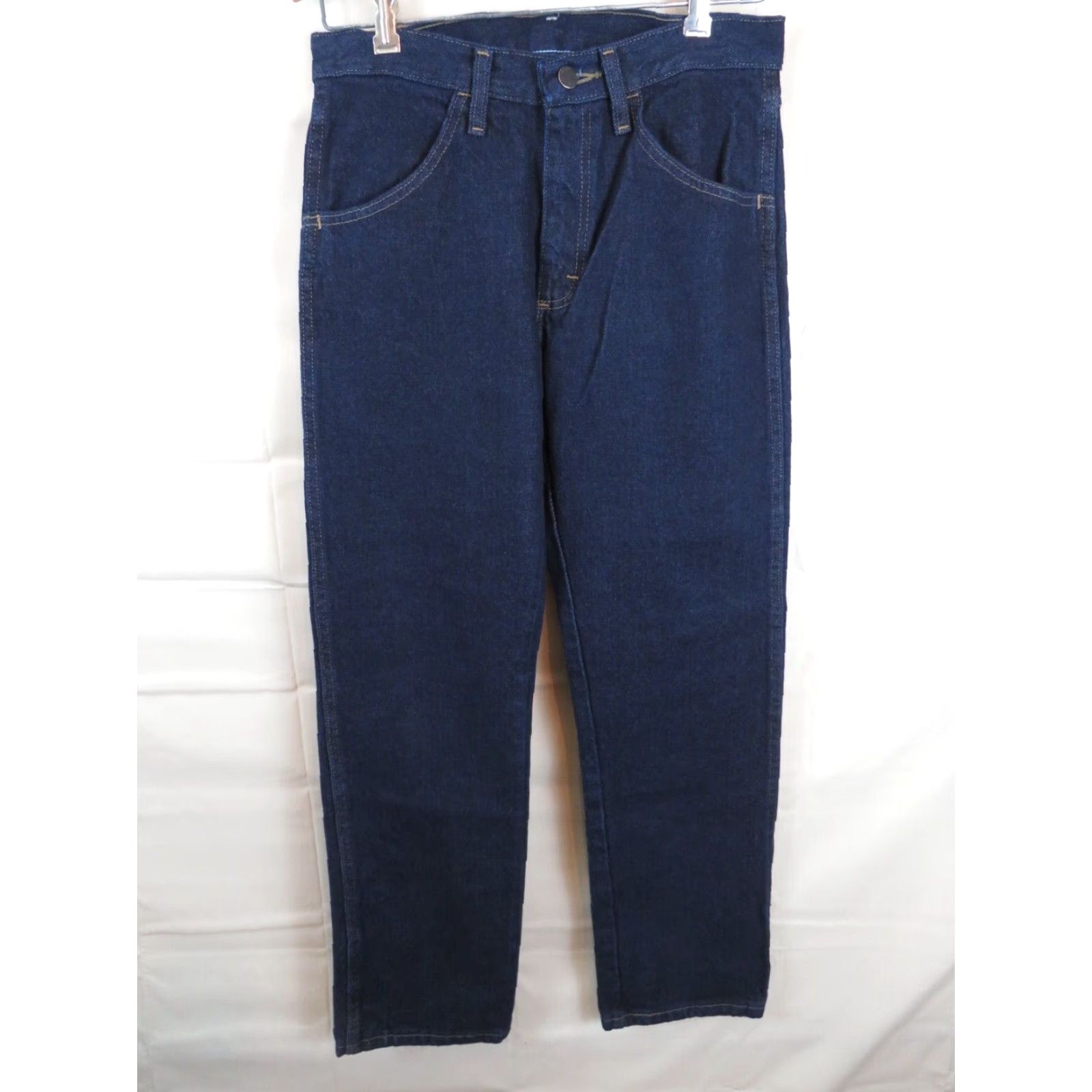 Vintage VINTAGE Rustler 29X30 Regular Fit Work Pants NOS Denim Blue Mens Jeans Boots 29x30 NWT Regular Size US 29 - 4 Thumbnail