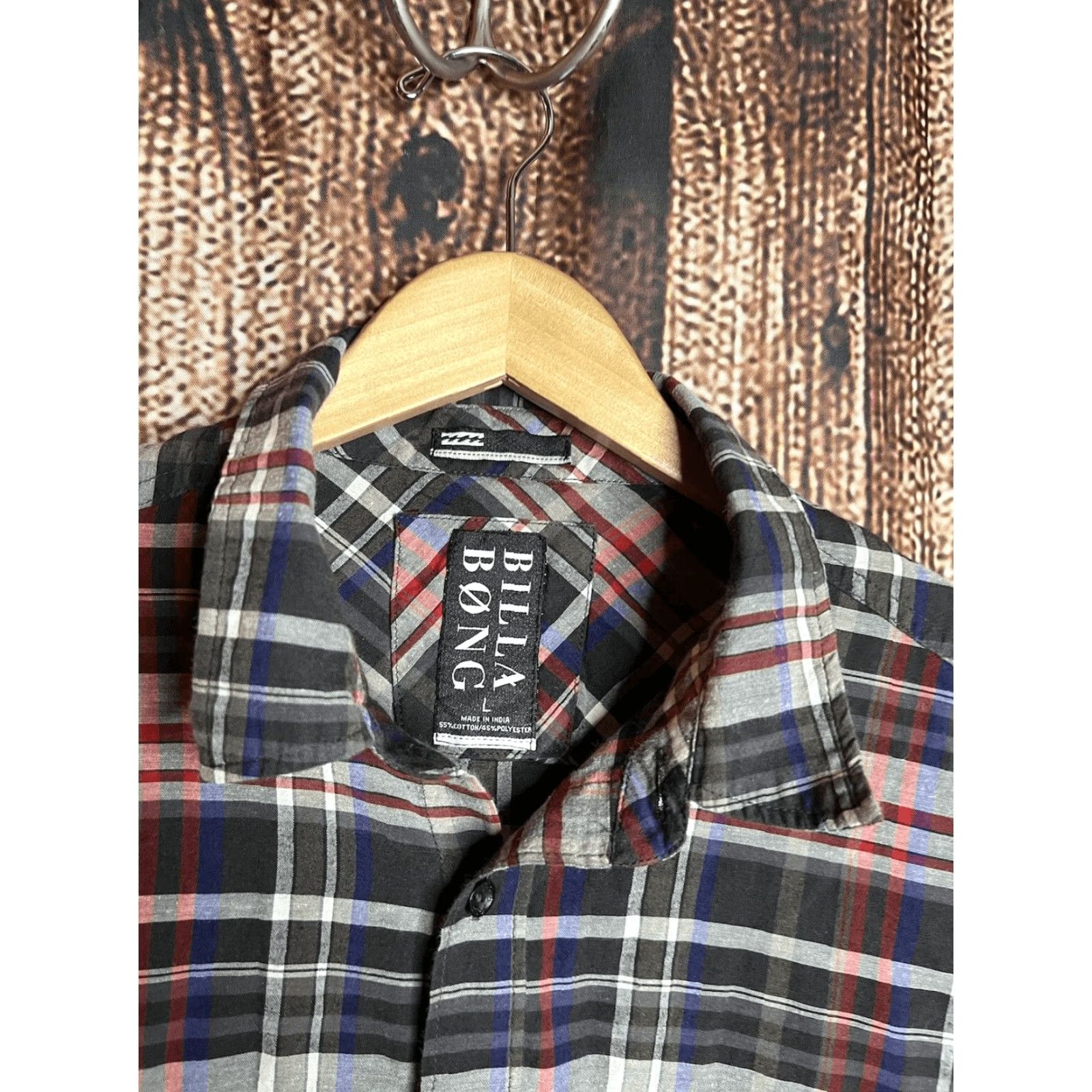 Billabong Billabong Button-Up Shirt Mens Size L Red Black Plaid Flannel Long Sleeve Button-Down Casual Nike? Size US L / EU 52-54 / 3 - 2 Thumbnail