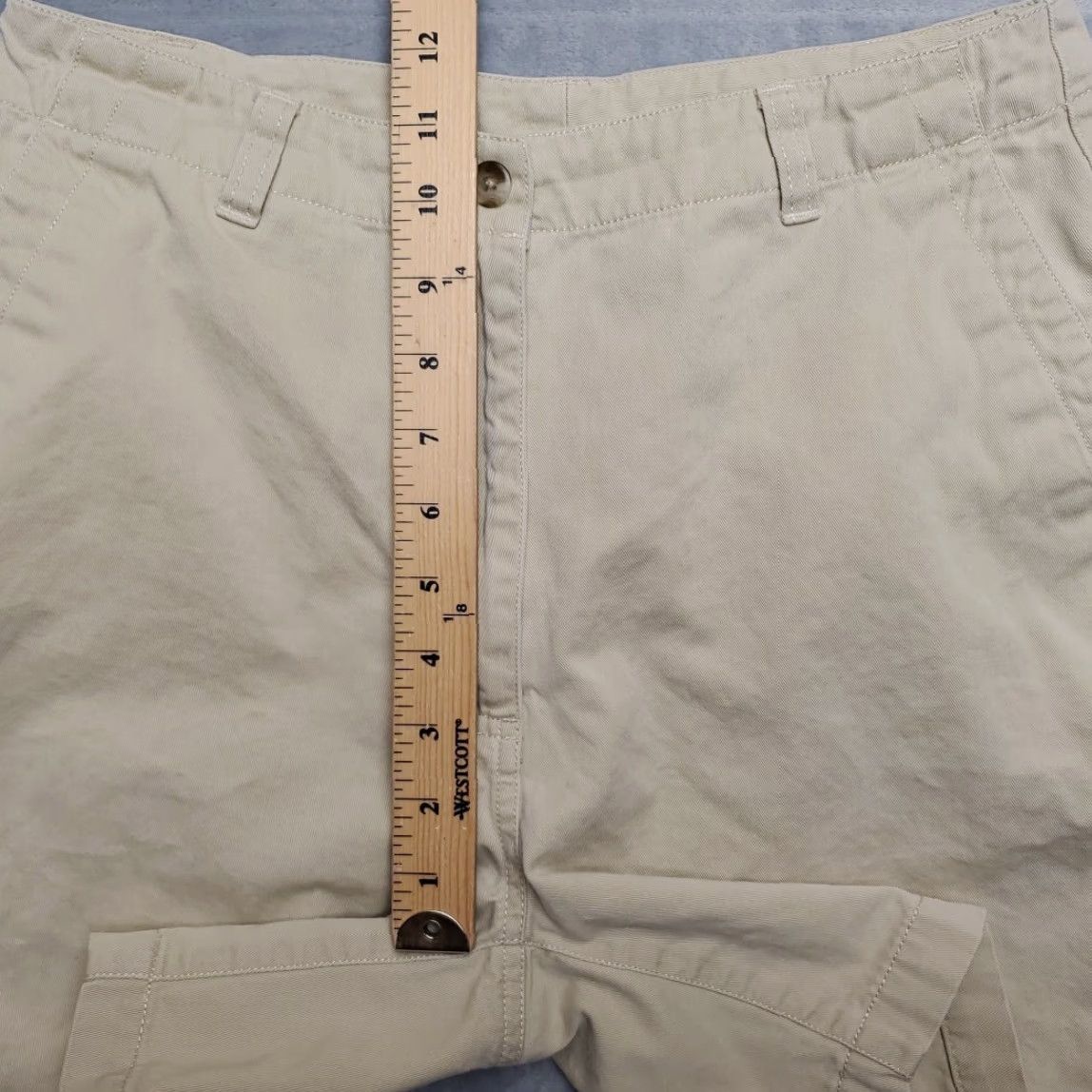 Vintage LL Bean Shorts Womens 10 Regular Khaki Beige Cotton Twill Chino Outdoor Casual Size 32" / US 10 / IT 46 - 5 Thumbnail