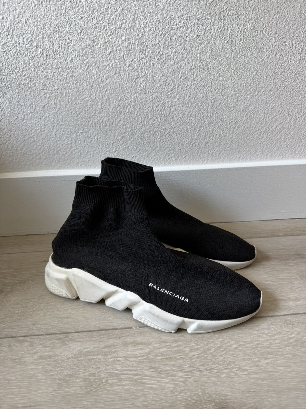 Balenciaga Balenciaga Logo Sock Runner Sneakers Size US 9 / EU 42 - 1 Thumbnail