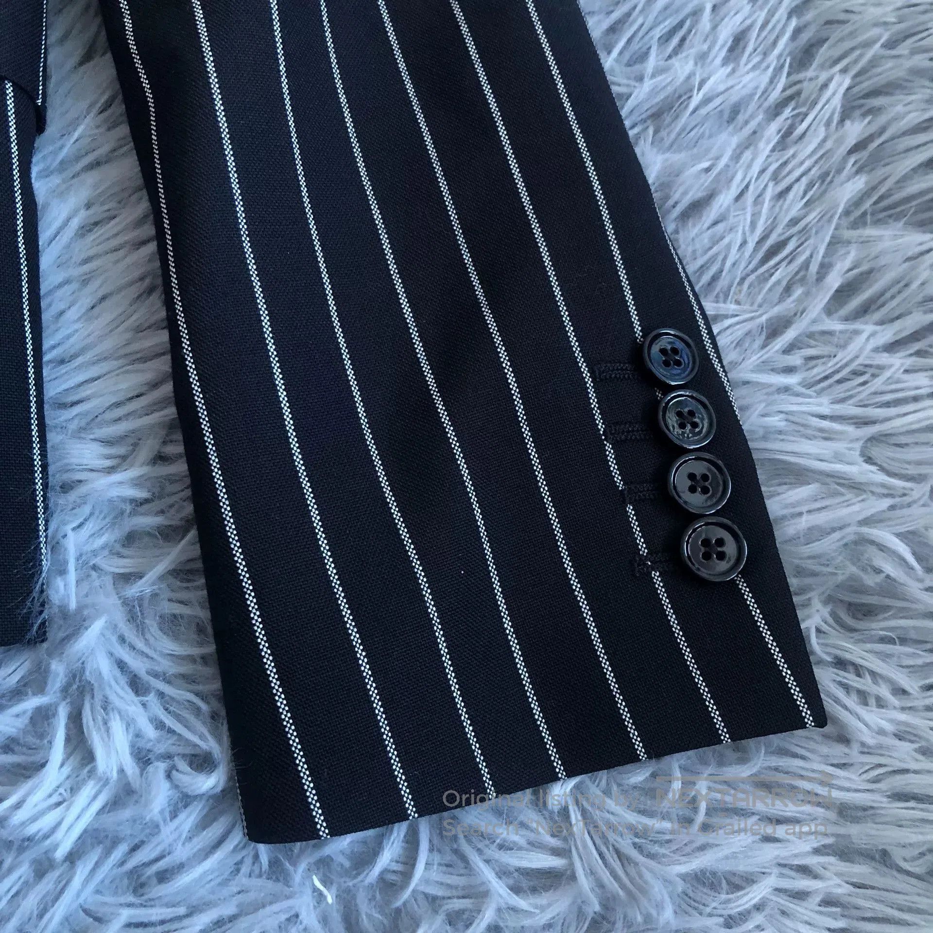 Celine Celine Striped Wool Blazer. Size XS / US 0-2 / IT 36-38 - 5 Thumbnail