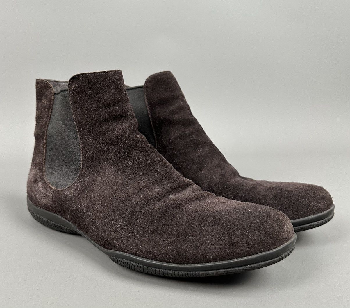 Prada Prada - Prada Sport - Suede Slip On Ankle Chelsea Boots Size US 10 / EU 43 - 1 Thumbnail