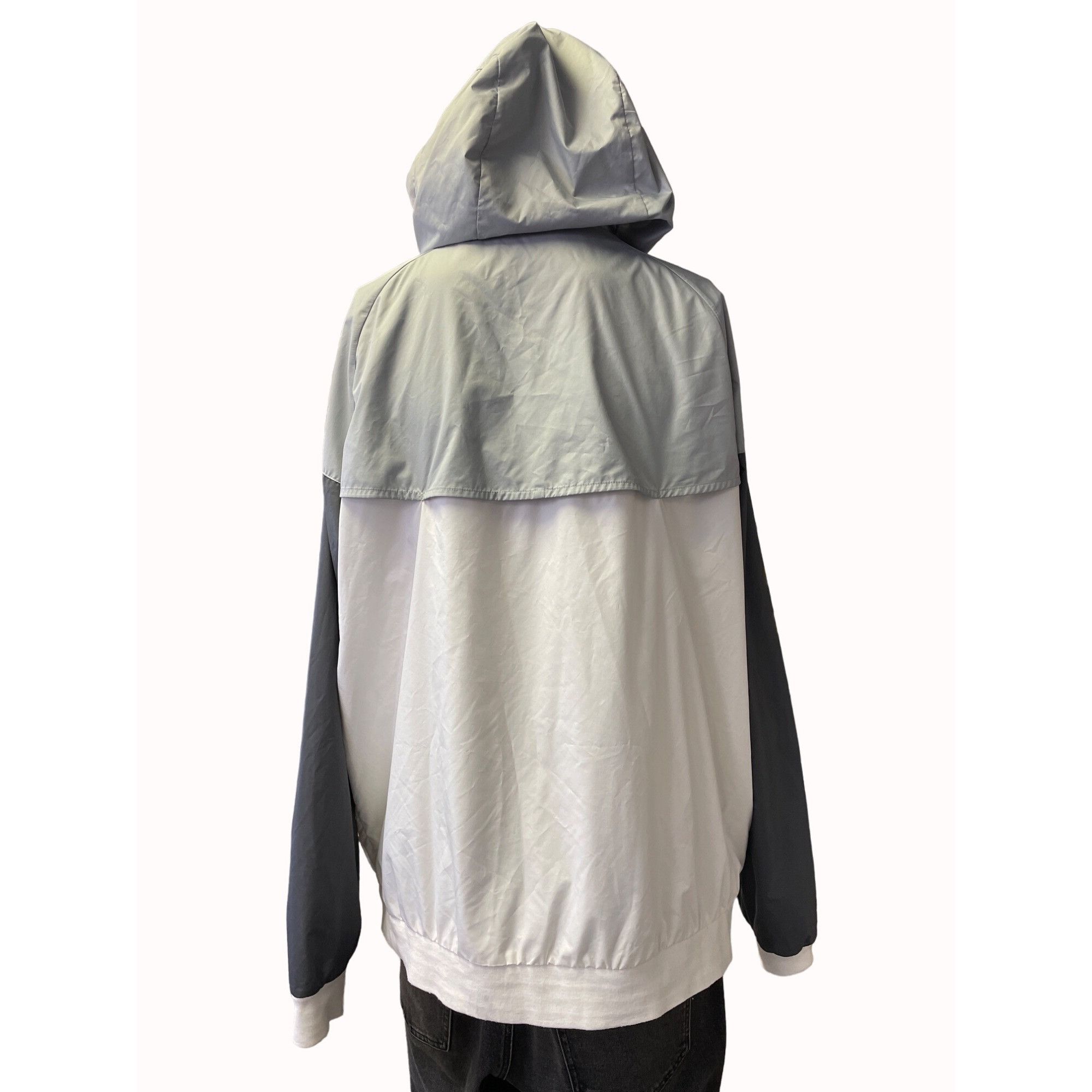 Nike Nike Men's Gray & White Jacket/Windbreaker Zipper Up Size XL Size US XL / EU 56 / 4 - 3 Thumbnail