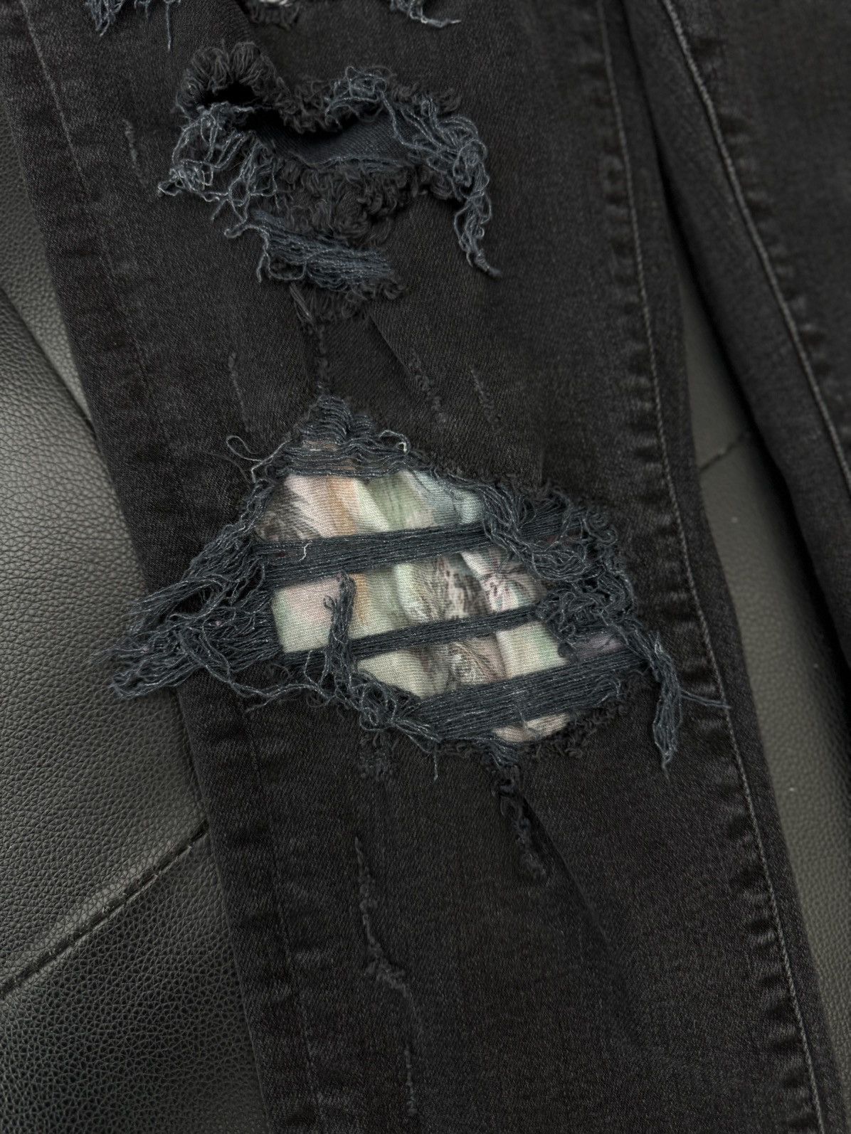 Amiri Amiri Jeans Black Colorful Patch Size 34 🧼 Size US 34 / EU 50 - 7 Thumbnail