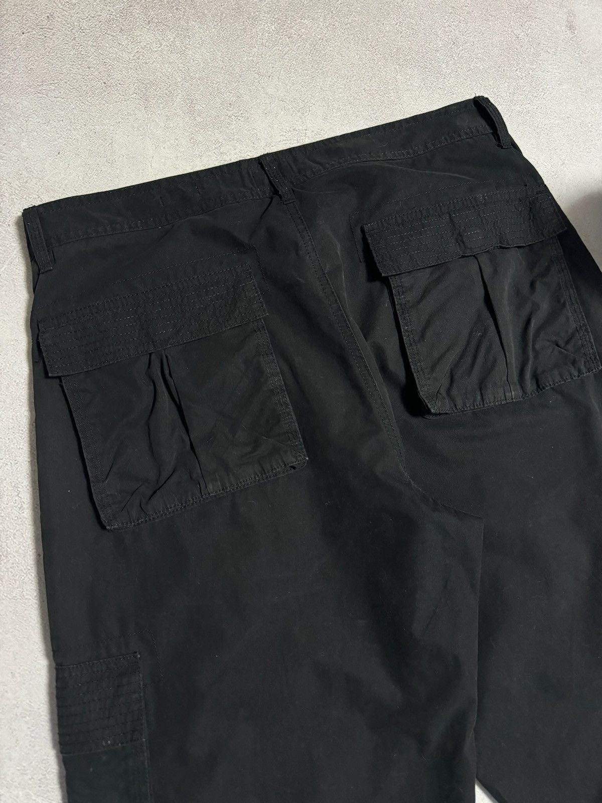 Vintage Vintage Cargo Pants Baggy Black Japanese Avantgarde Y2K Sick Size US 32 / EU 48 - 7 Thumbnail