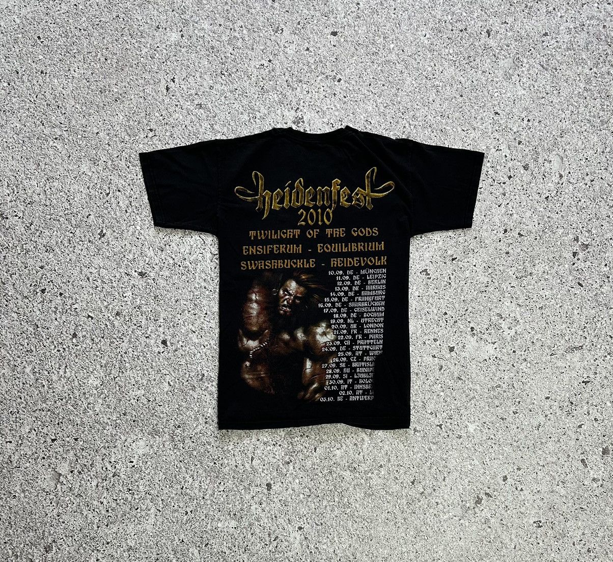 Band Tees × Vintage Vintage Heidenfest Rock Band Tour T-Shirt 2010 Size US S / EU 44-46 / 1 - 6 Thumbnail