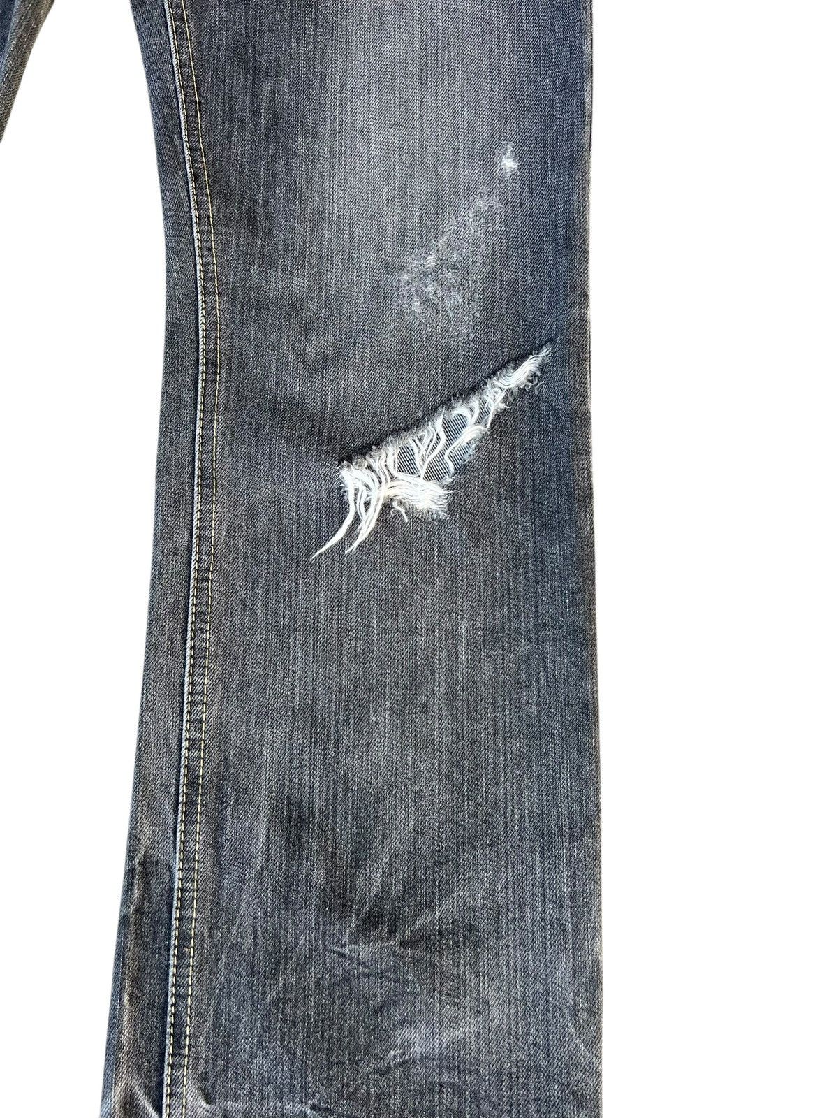 Vintage Souk Japan Ripped Distressed Denim Flare Jeans Size US 32 / EU 48 - 12 Thumbnail