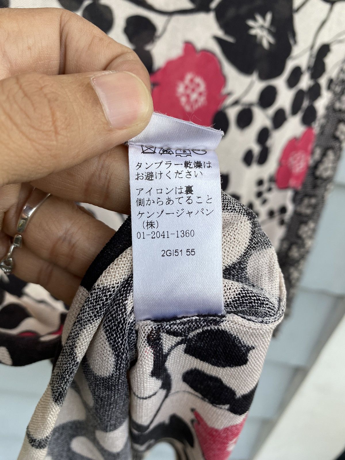 Kenzo Kenzo Silk Sakura Whisper Harmony Blouse Japanese Style Size M / US 6-8 / IT 42-44 - 18 Thumbnail
