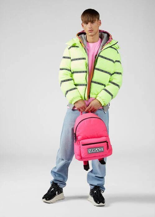 Versace o1mle0424 Puffer Jacket in Yellow/Black Size US M / EU 48-50 / 2 - 2 Thumbnail