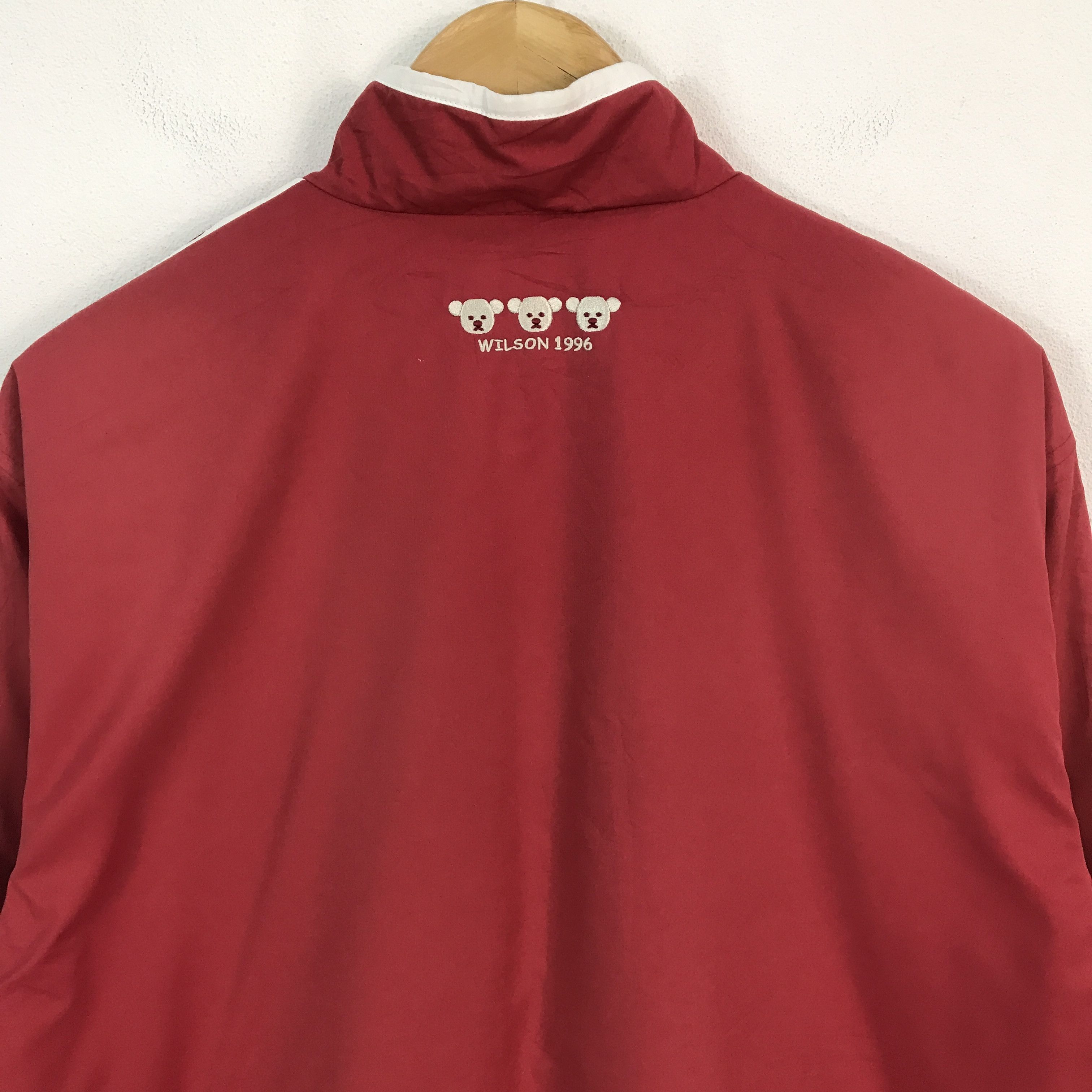 Vintage × Wilson wilson x bear windbreaker jacket Size US L / EU 52-54 / 3 - 4 Thumbnail