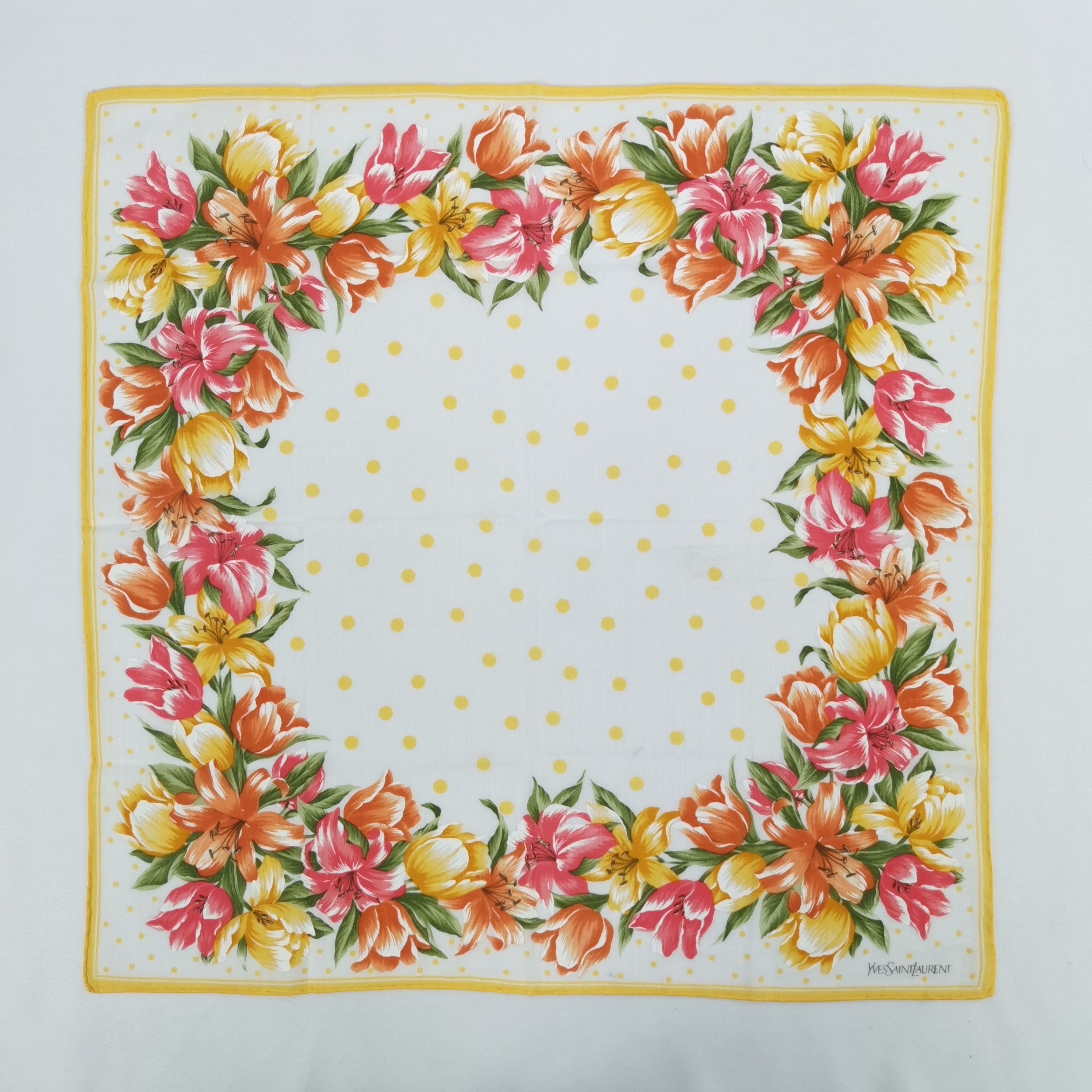Vintage Vintage Yves Saint Laurent Handkerchief Pocketsquare Bandana Size ONE SIZE - 1 Thumbnail