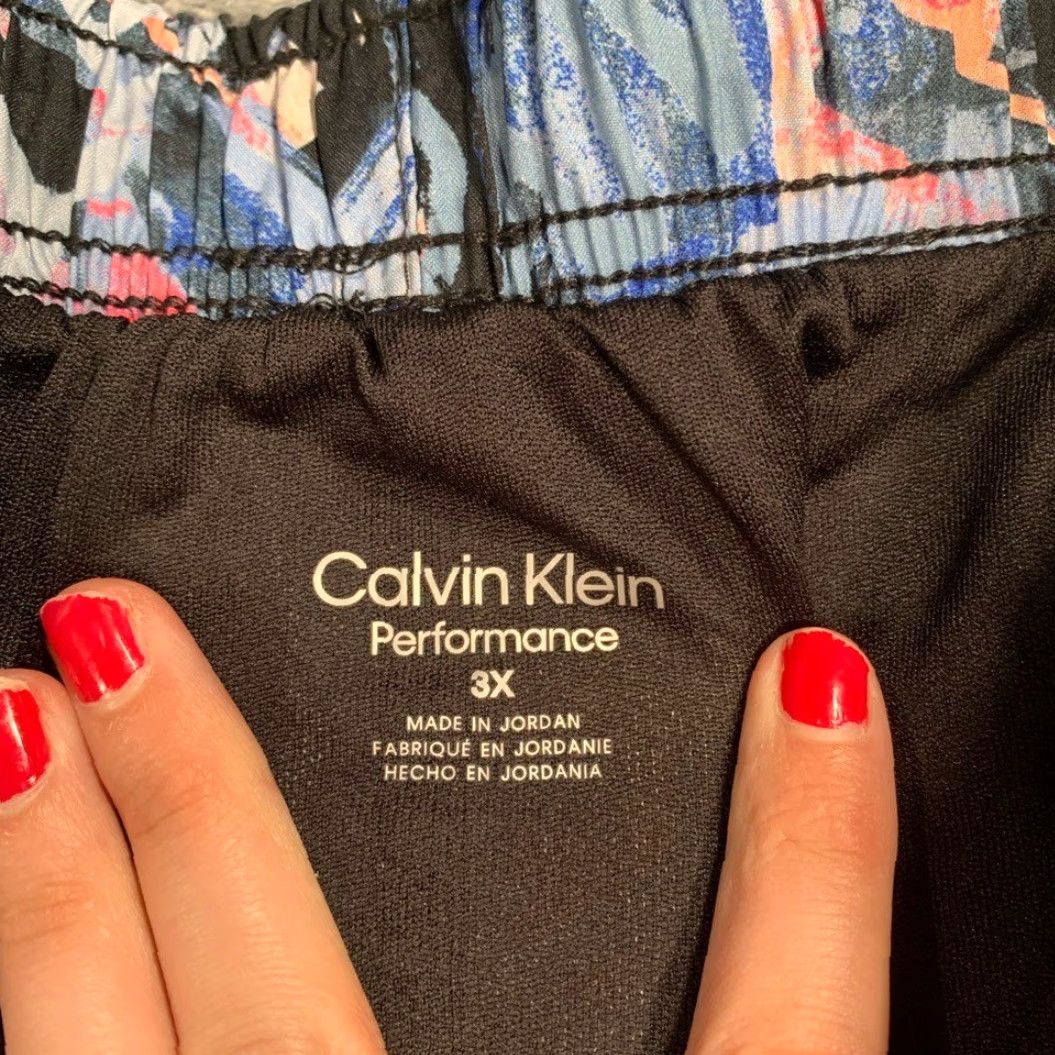 Calvin Klein Calvin Klein Women's Athletic Shorts Pink Black 3XL Plus Athletic Womens Size 40" / US 18 - 4 Thumbnail