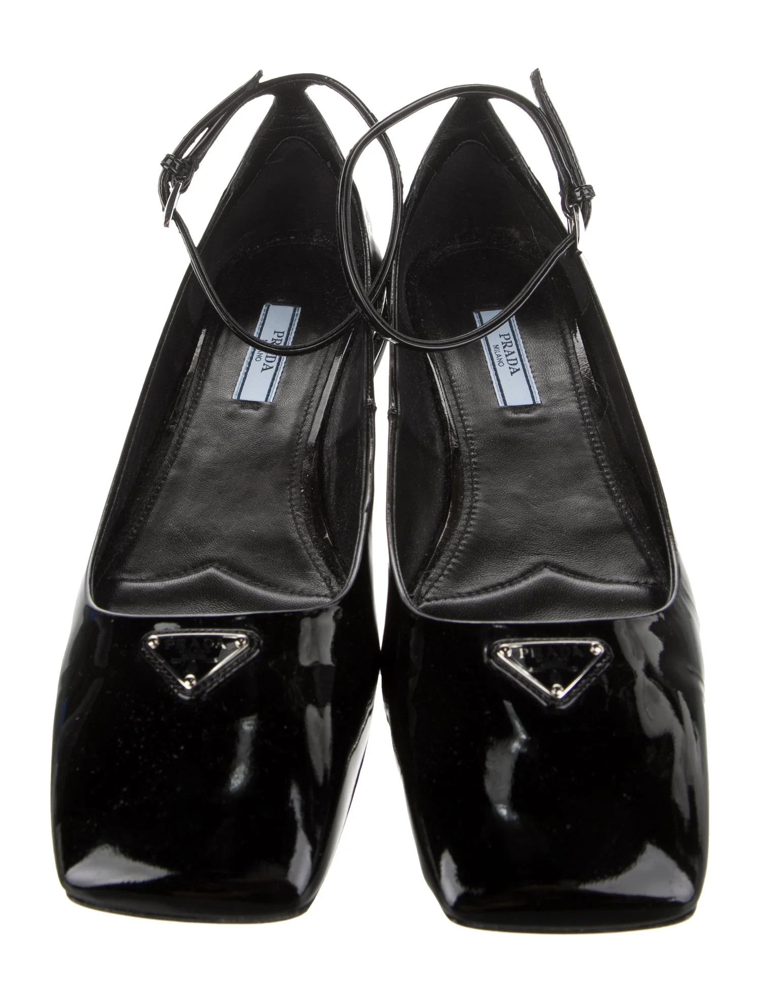Prada o1la1rc1a0724 Leather Flats in Black Size US 8.5 / IT 38.5 - 3 Thumbnail