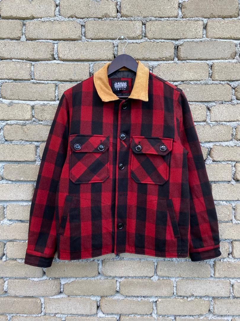 Japanese Brand BAWR Kronics & You Wool Plaid Tartan Jacket Size US L / EU 52-54 / 3 - 2 Thumbnail