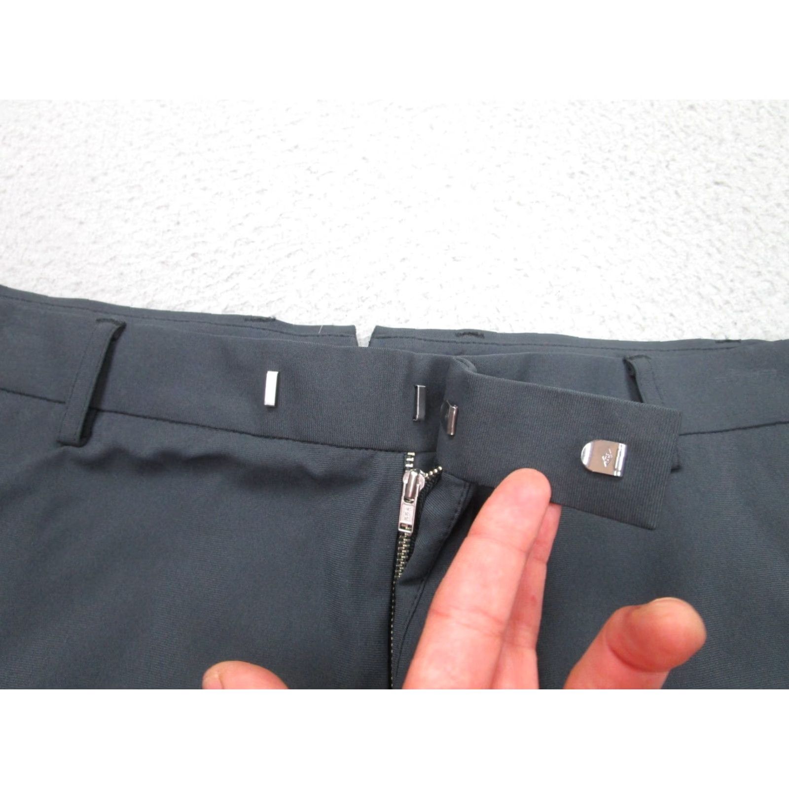 Vintage Sene Pants Mens 42x30 Gray Soho Flex Tech Stretch Performance Dress Slacks Size US 42 / EU 58 - 7 Thumbnail