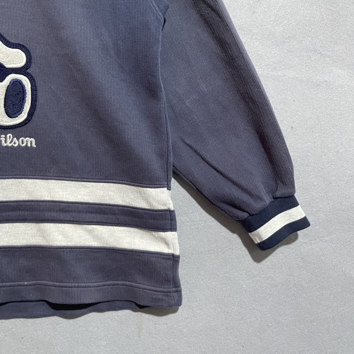 Wilson Vintage Wilson Teddy Bear Quarter Zip Pullover Size US L / EU 52-54 / 3 - 4 Thumbnail