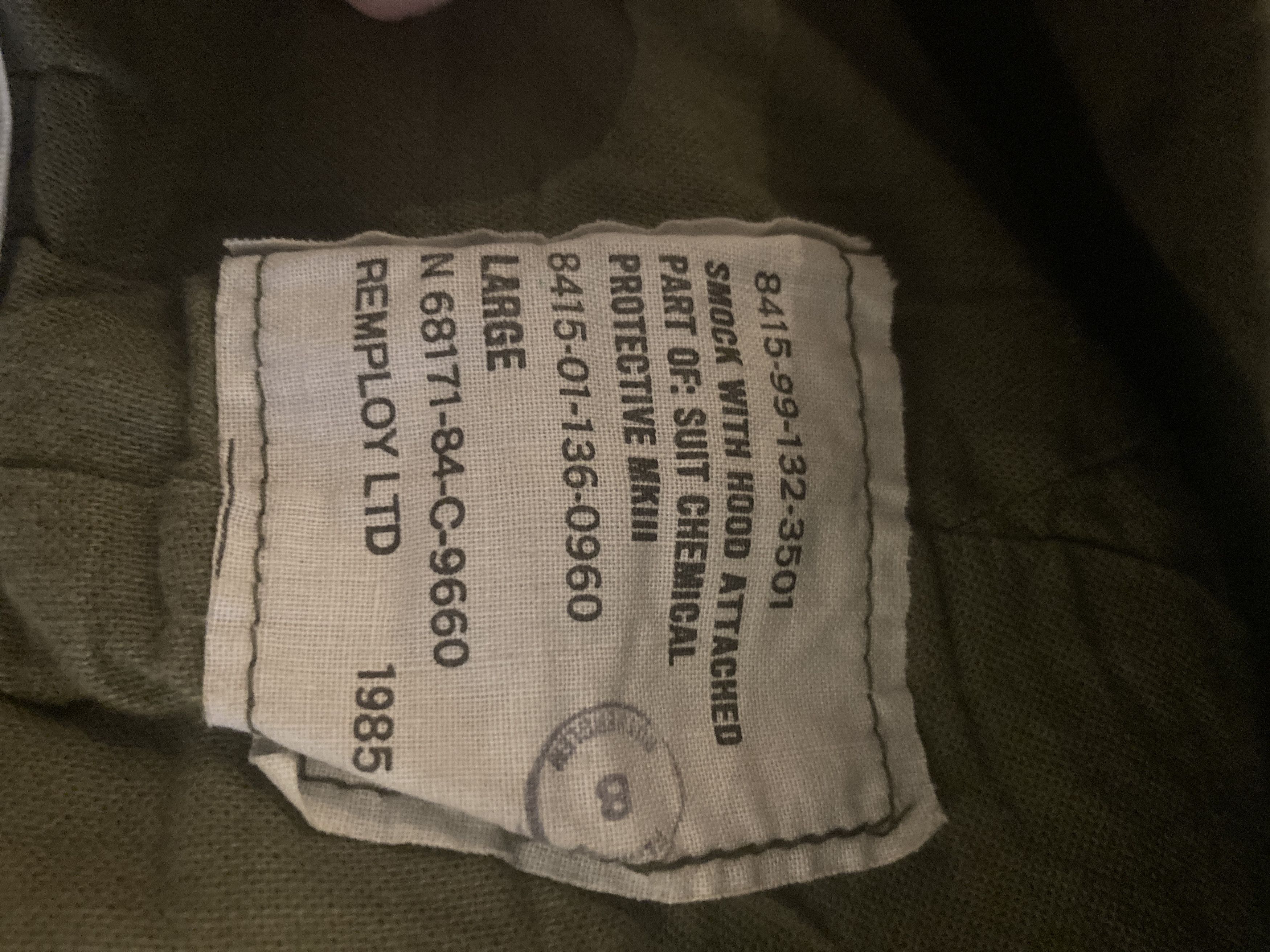 Other 1985 anorak Army issue smok Pullover Original Size US XXL / EU 58 / 5 - 5 Thumbnail