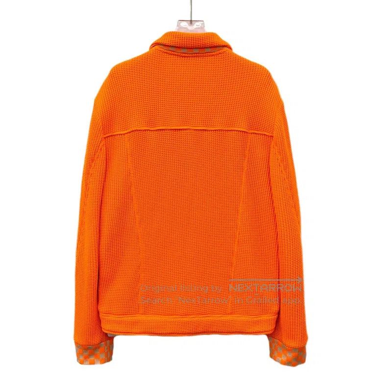Louis Vuitton Louis Vuitton Orange checkerboard panel lapel single-breas Size US L / EU 52-54 / 3 - 2 Thumbnail