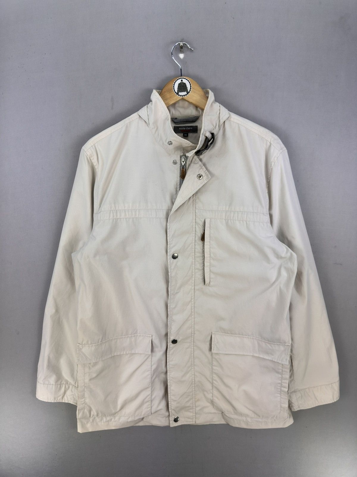 Japanese Brand Marie Claire Homme Multipocket Zipper Jacket Size US L / EU 52-54 / 3 - 1 Thumbnail