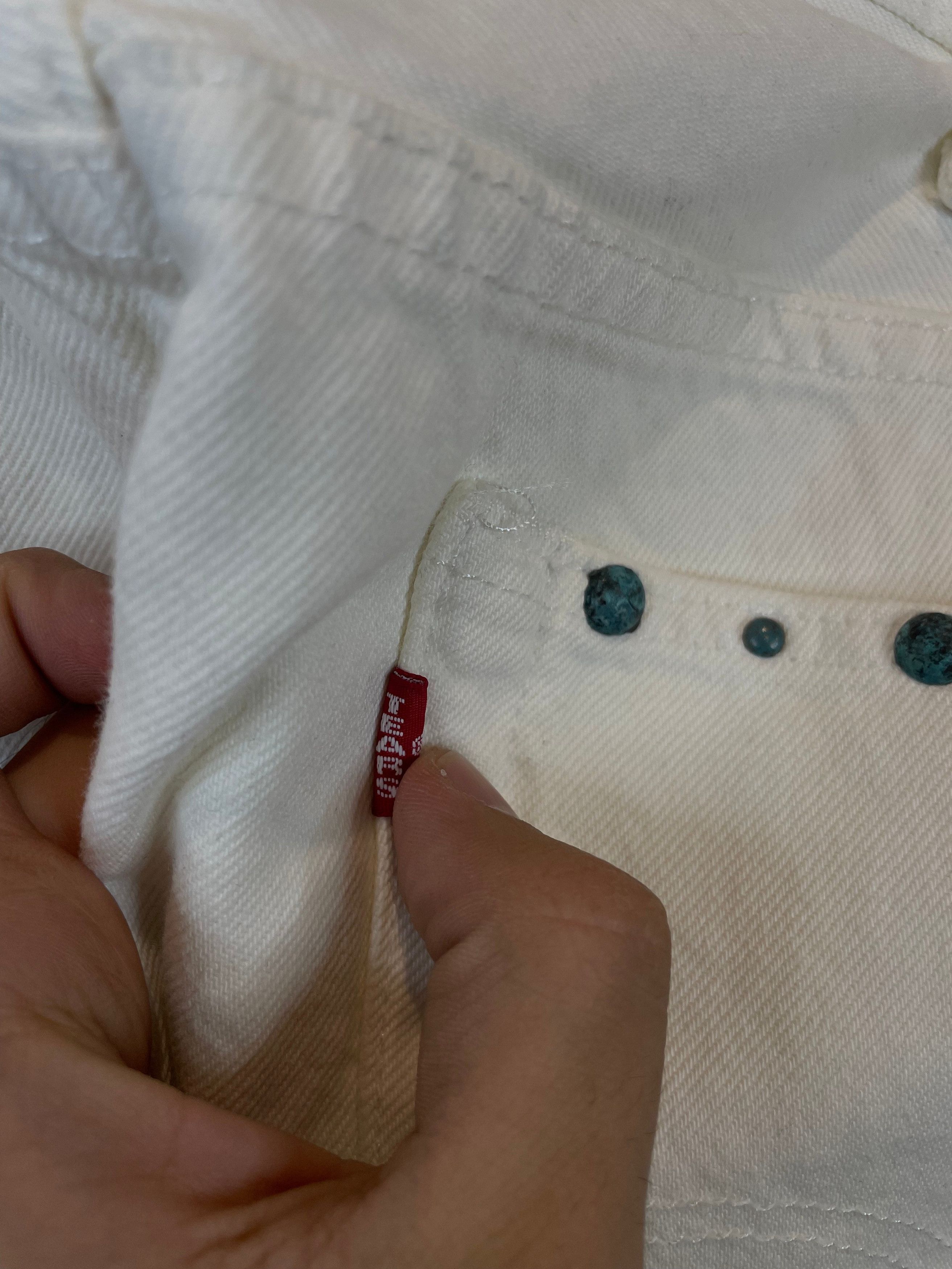 DENIM TEARS Denim Tears Studded Jeans White New 40 Size US 40 / EU 56 - 7 Thumbnail